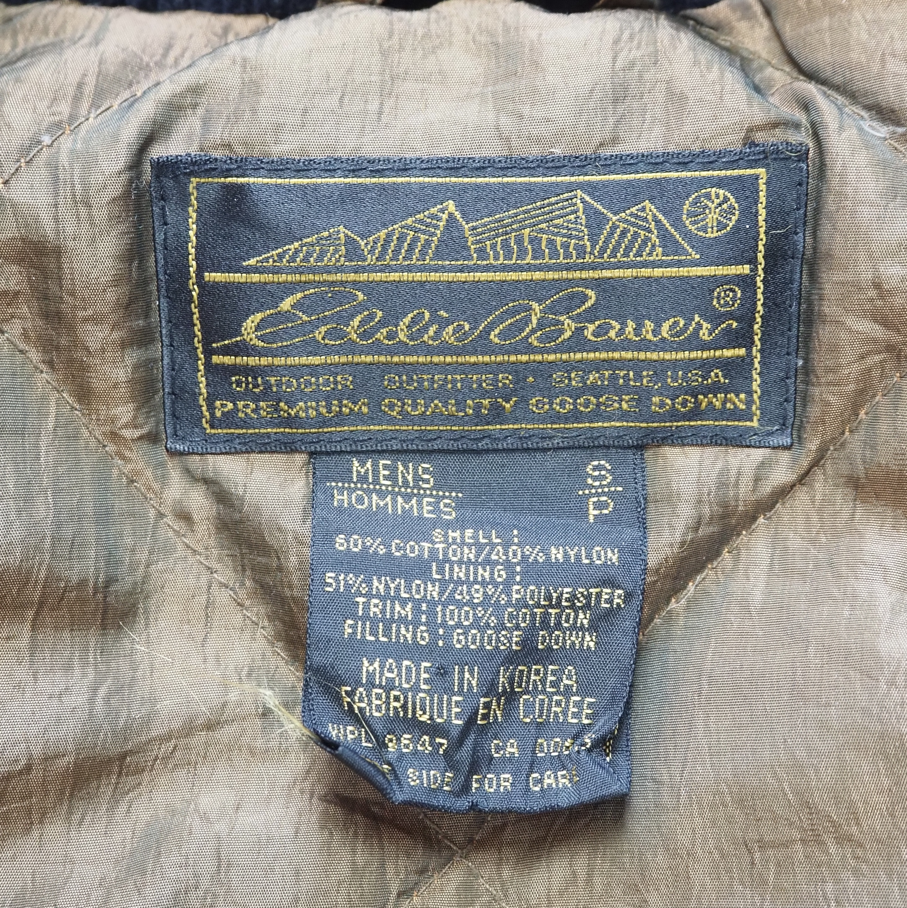 80’s Eddie Bauer グースダウンジャケット ミドル丈 Sサイズ の画像 14