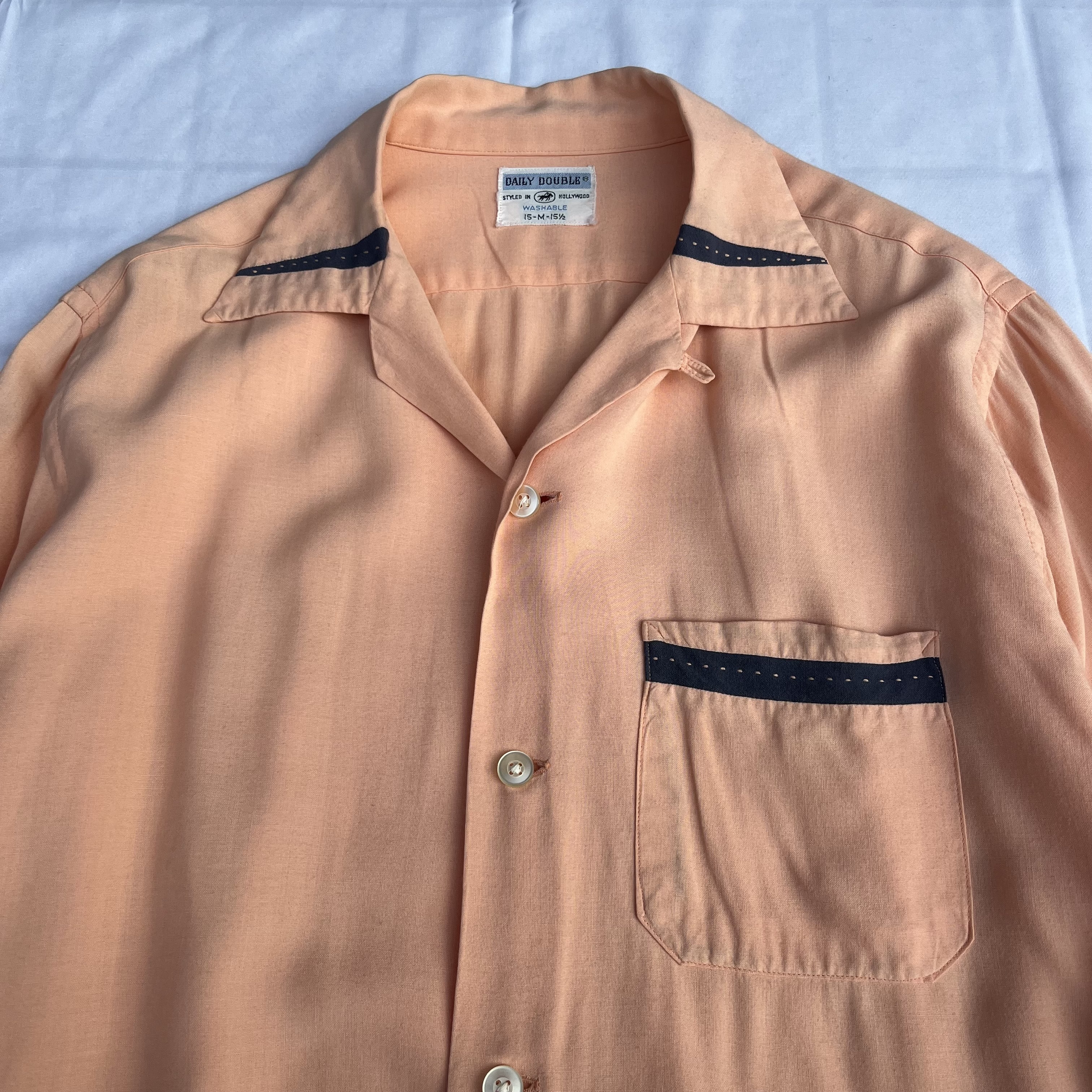 50’s Rayon Shirt “Pink” の画像 2