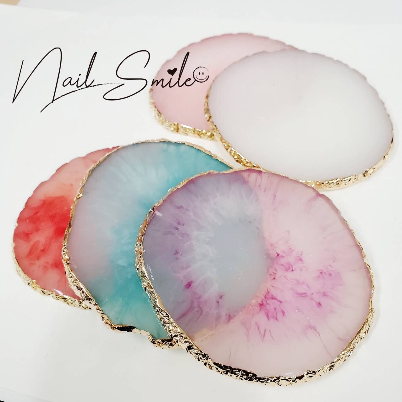 天然石風ネイルアートパレット Nail Shop ネイルスマイル