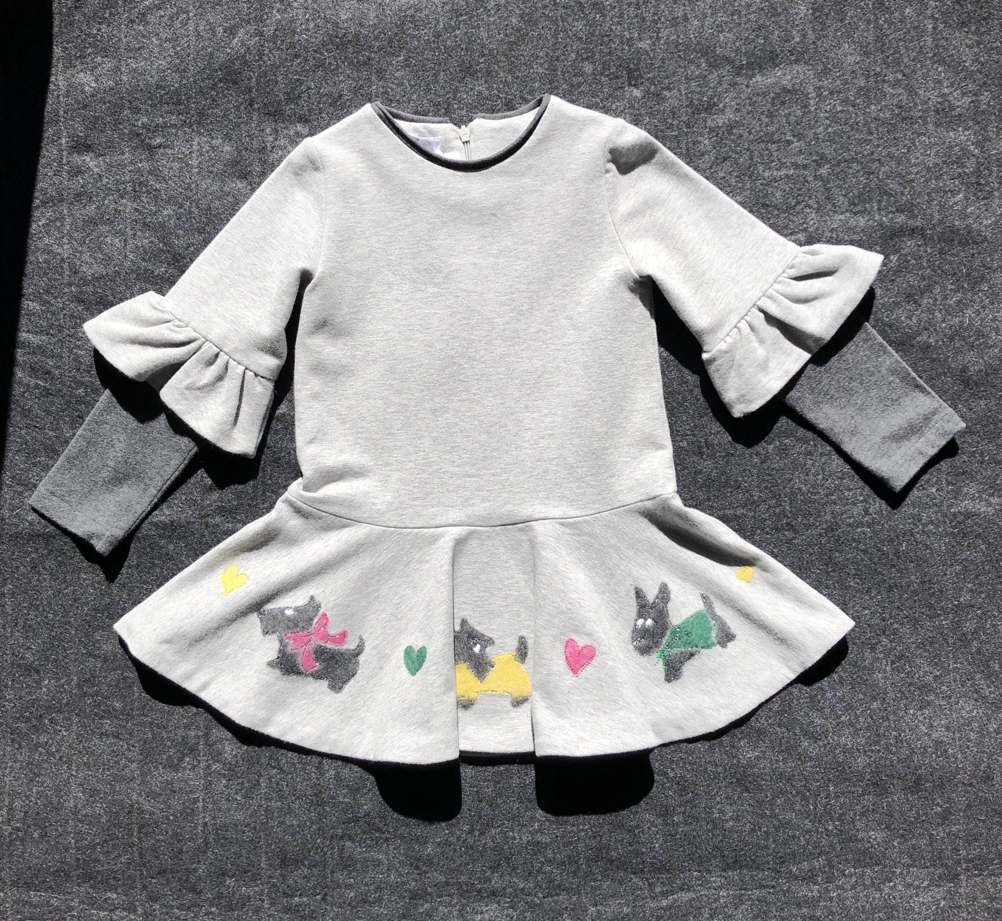 Elsyテリアアップリケワンピース ヨーロッパ海外ブランド子供服 ベビー服のルルベル Elsyテリアアップリケワンピース ヨーロッパ海外ブランド子供服 ベビー服のルルベル