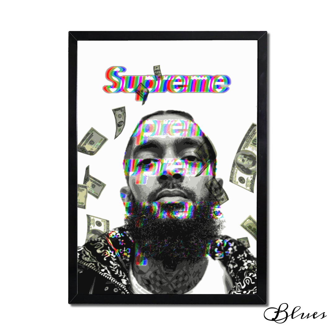 ラッパー ニプシーハッスル ヒップホップ アート a1サイズ Blues Make Sense Art Gallery ラッパー ニプシーハッスル ヒップホップ アート a1サイズ Blues Make Sense Art Gallery