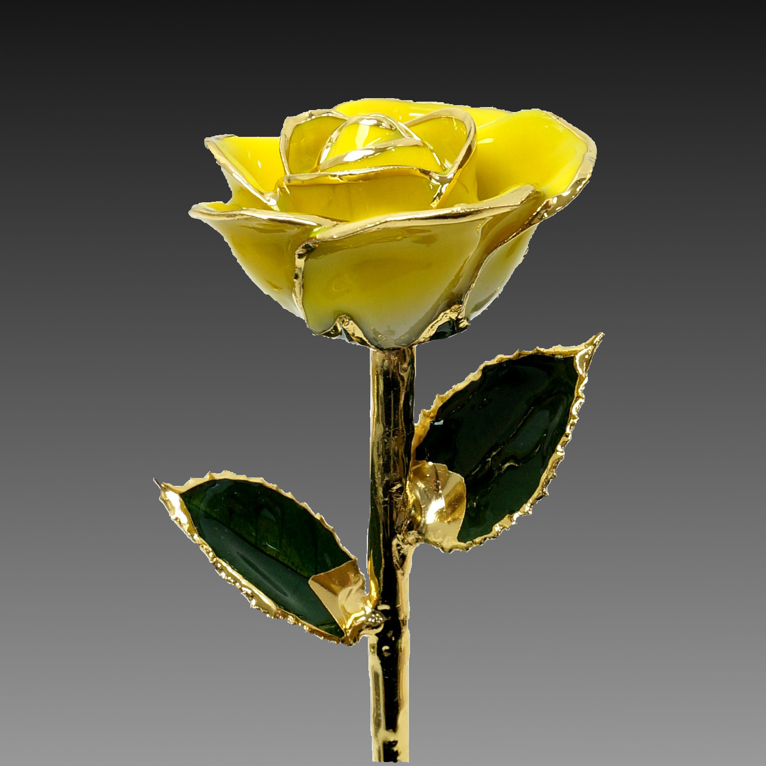 ギフトやブライダル 誕生日など特別な日に金の花など珍しい花やジェルキャンドルとフルオーダーリングのサプライズプレゼント Florrealカラーローズ イエロー ギフトやブライダル 誕生日などの特別な日に金の花などの珍しいプレゼント Florreal