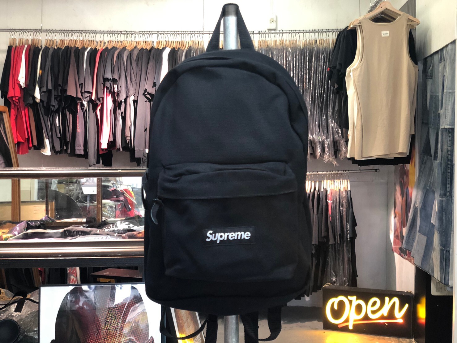 supreme canvas backpack