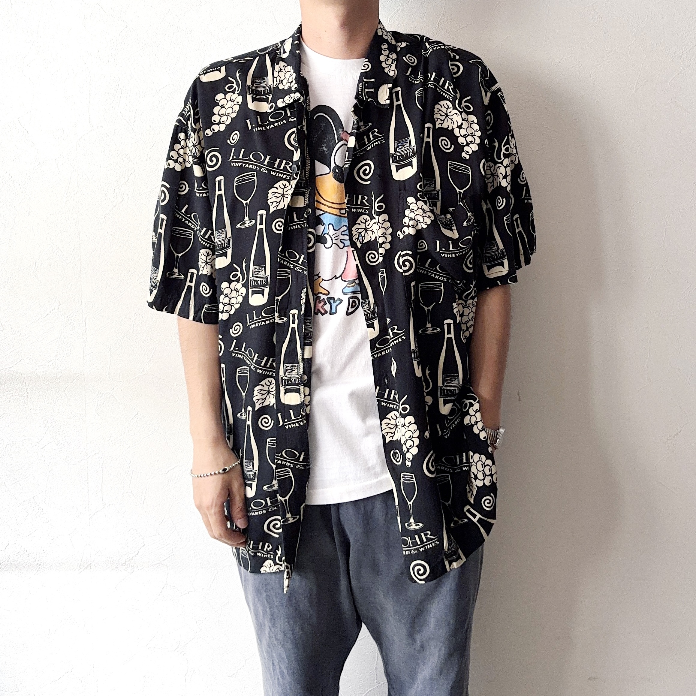 Vintage 90's【RUM REGGAE】"J.LOHR" Short Sleeve Rayon Shirt の画像 3