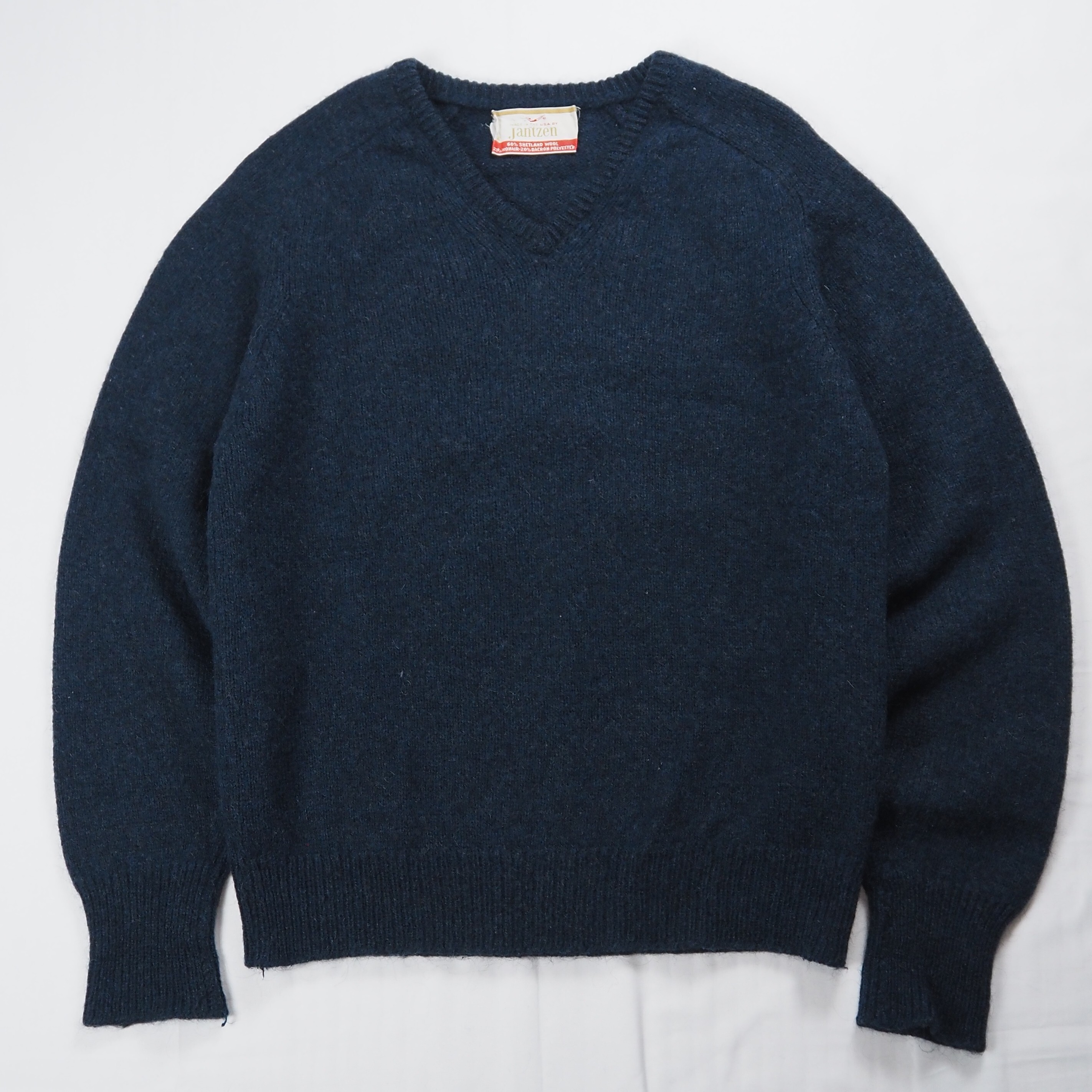 【9/23 20:00入荷】60's Jantzen モヘアプルオーバーニット ネイビー