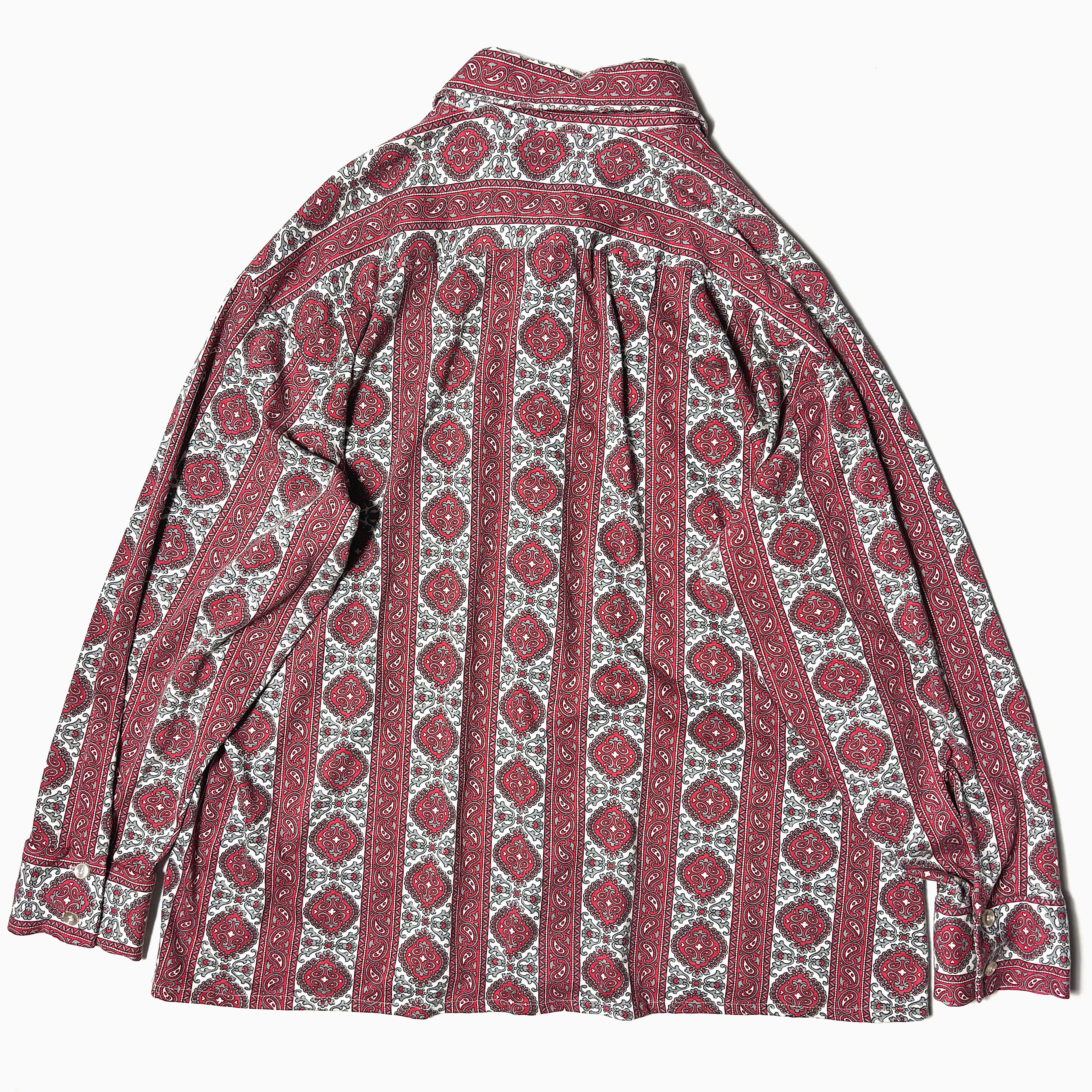Vintage 70's【Sears KINGS ROAD】Patterned Shirt の画像 2