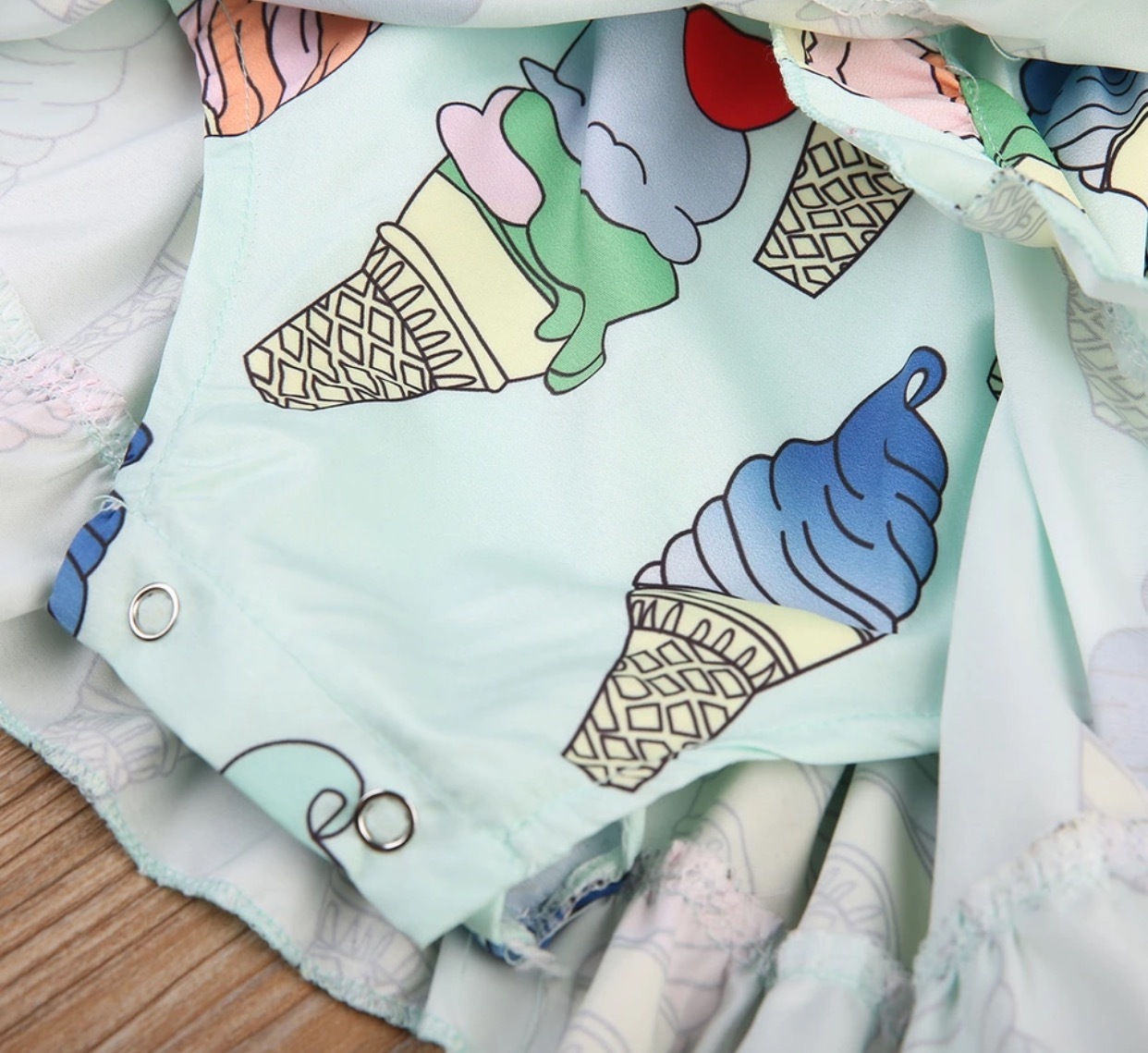 Sale アイスクリーム柄 ワンピース Tuery Kids