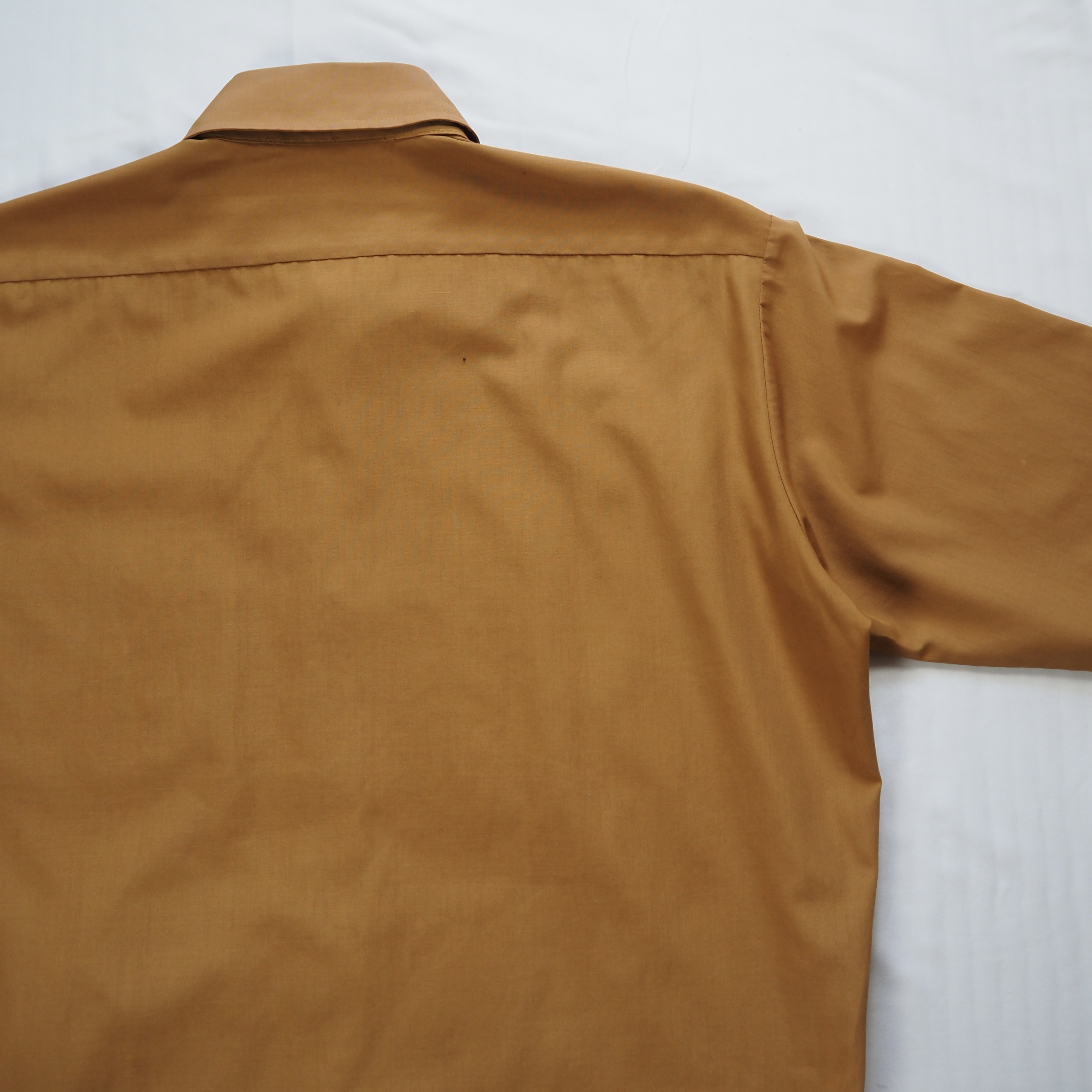 70’s Sears ポリコットンシャツ ブラウン 日本製 の画像 13