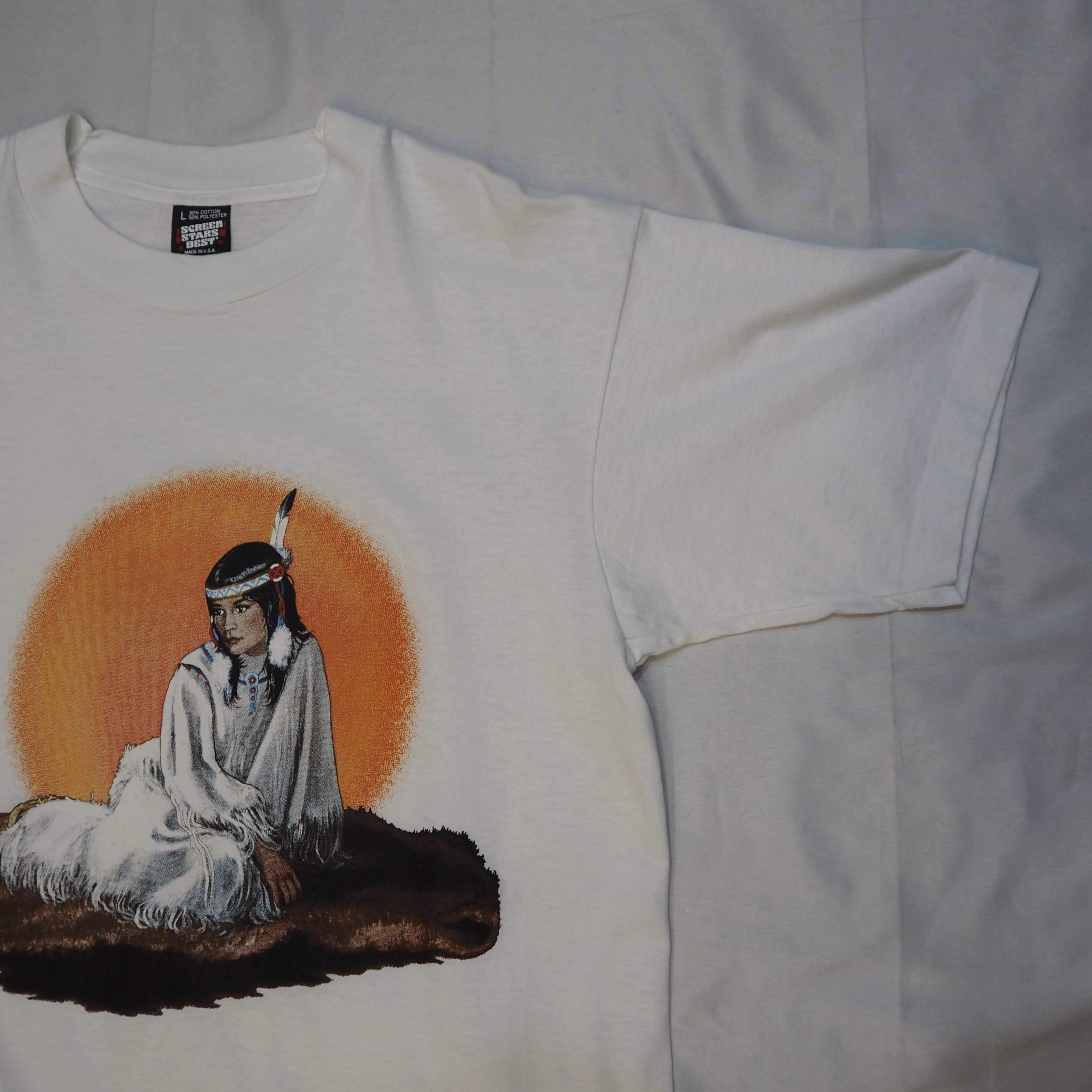 90’s Screen Stars Native American Girl Tee の画像 3