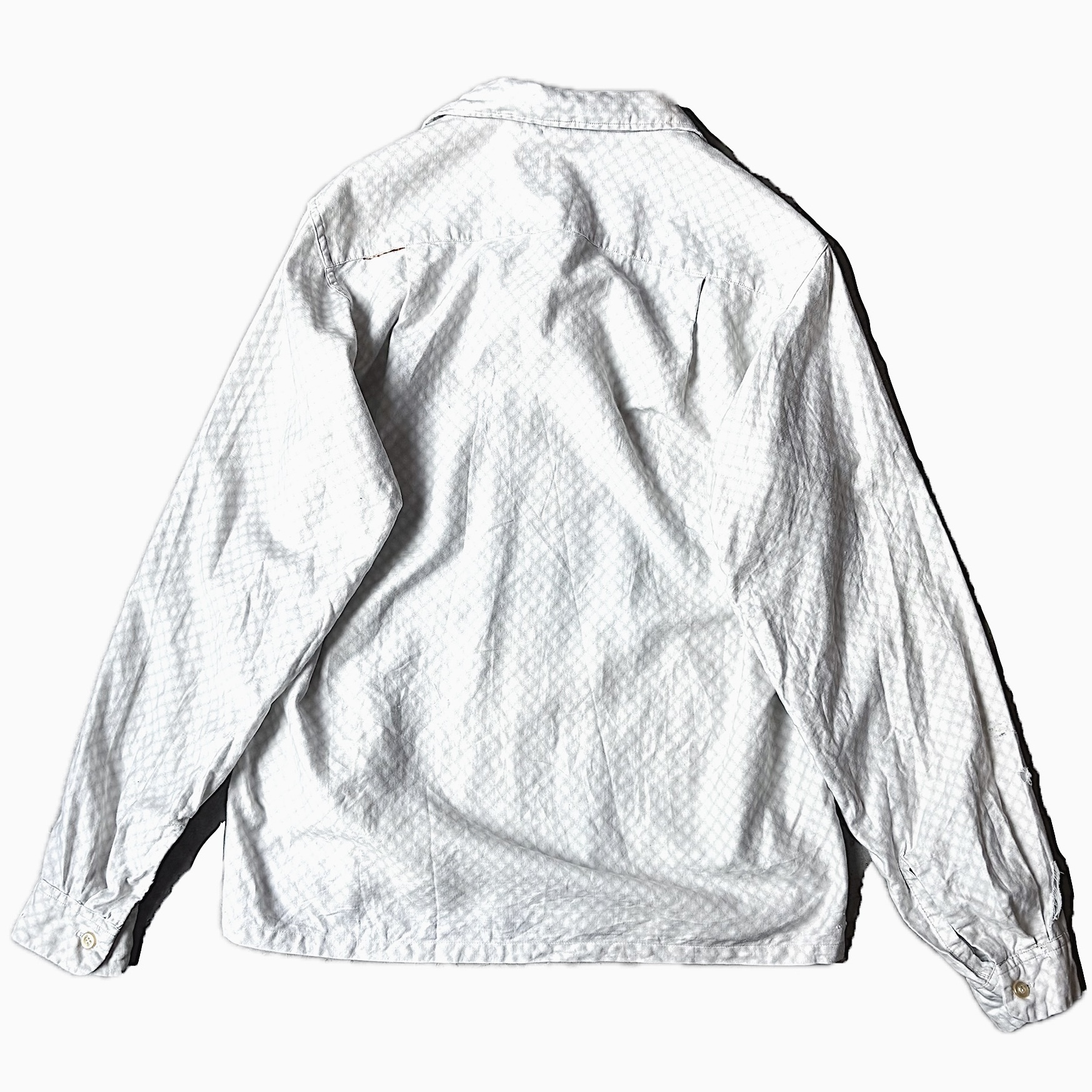 Vintage 60's【SPORTIME】Grunge Patterned Shirt の画像 2