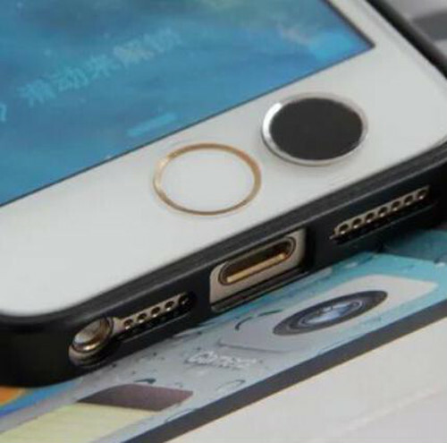 ホームボタンシール 指紋認証 Touchid 完全互換 Apple系列商品対応 Iphone タブレット 取付簡単 黒底 銀 Mai 14 S Select