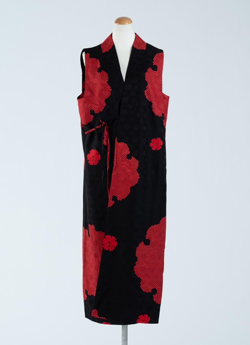 雪輪模様 絞り風 スリーブレスドレス 着物 正絹製 和想館公式オンラインストア 着物通販 Wasoukan Kimono Online Store