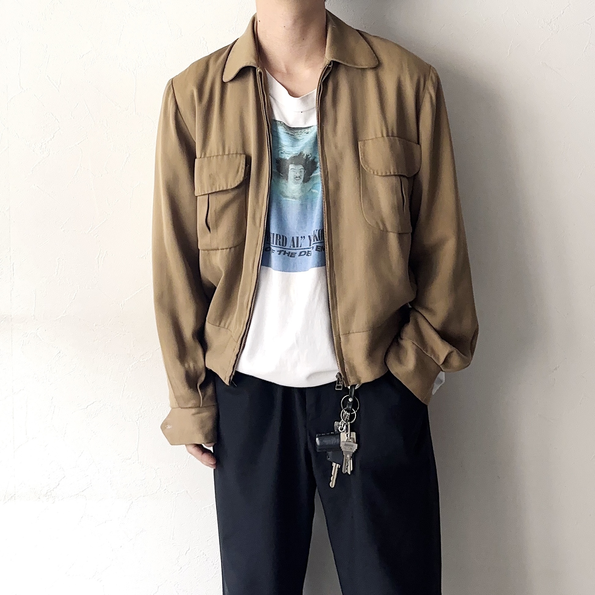 Vintage 50's【MAY CO.】Rayon Gabardine Jacket の画像 3