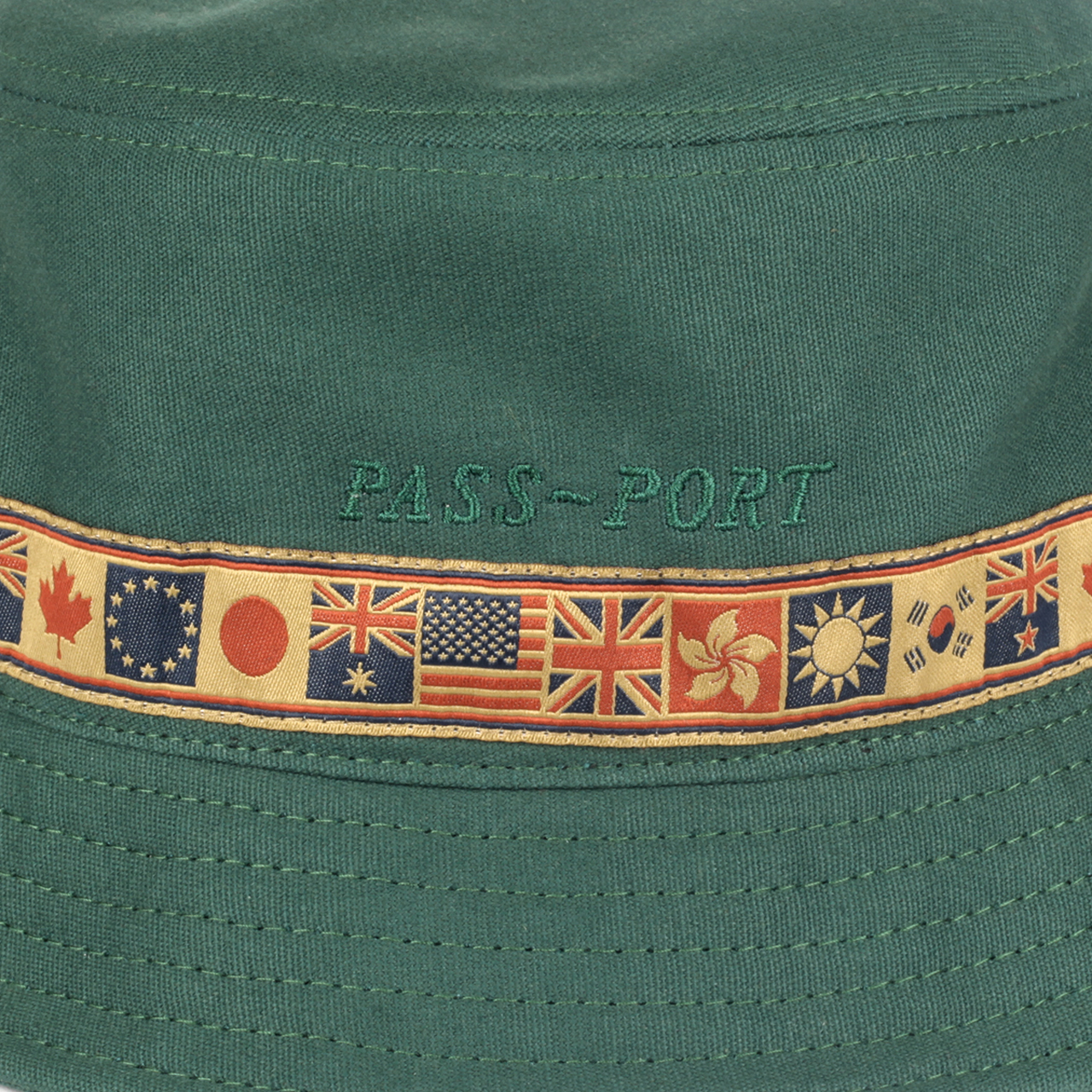 forest green bucket hat