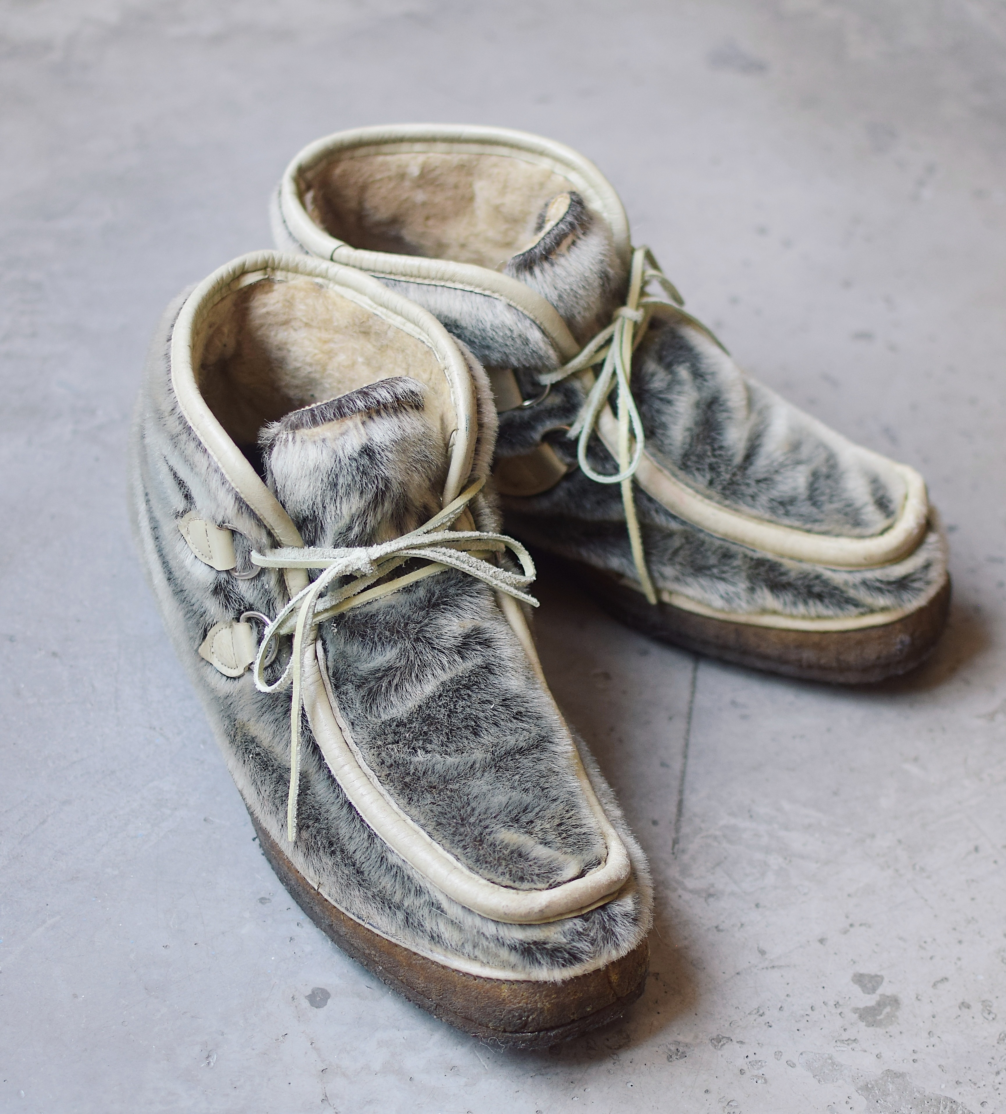 Vintage Fur Moccasin Boots の画像 4
