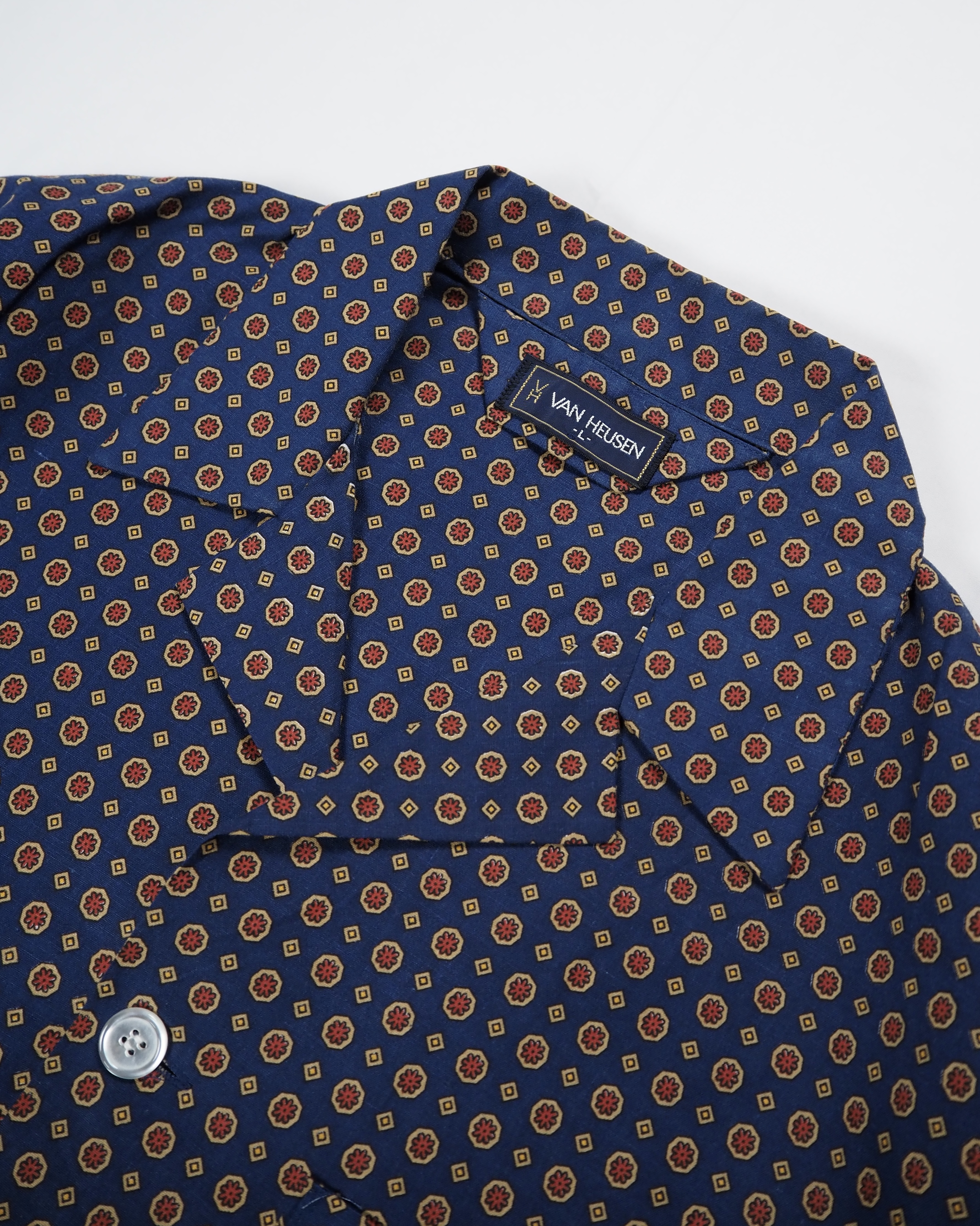 【VCM入荷】70’s Van Heusen パジャマシャツ Lサイズ の画像 3