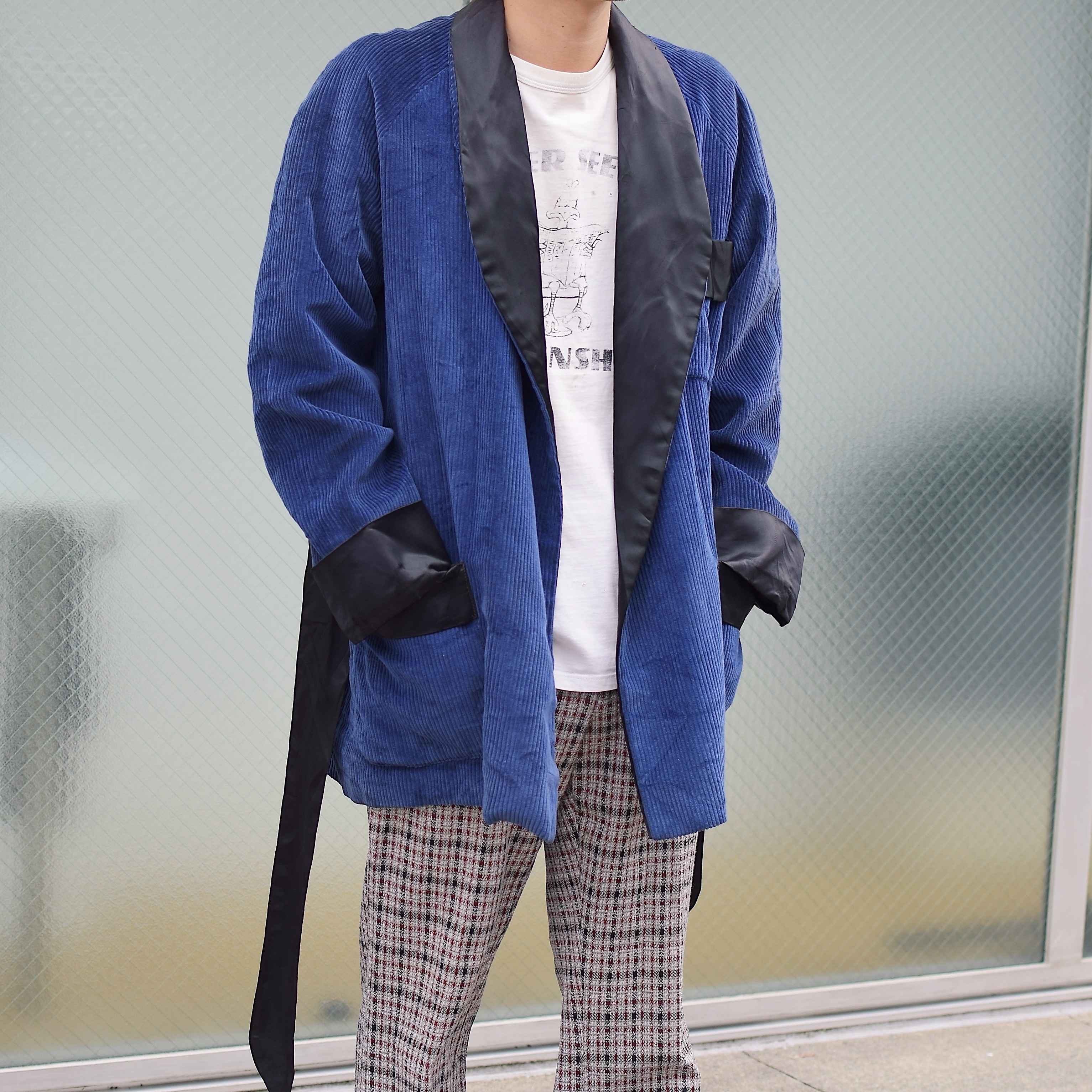 Vintage 50〜60's【Marie Hilpert】Corduroy Smoking Jacket の画像 3