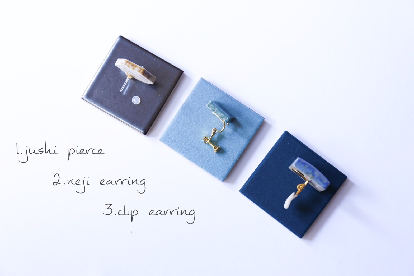 049美濃焼多治見六角タイルピアス イヤリング 漆黒色 しっこくいろ 証明書付 岐阜県伝統文化品美濃焼タイル専門店 Popolo ぽぽろ