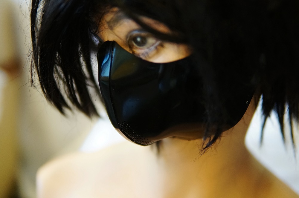 カラスマスク 1 05mm ラディカルラバー 黒 バイクツーリングのファッションアイテムとして ラテックスショップ ラズ