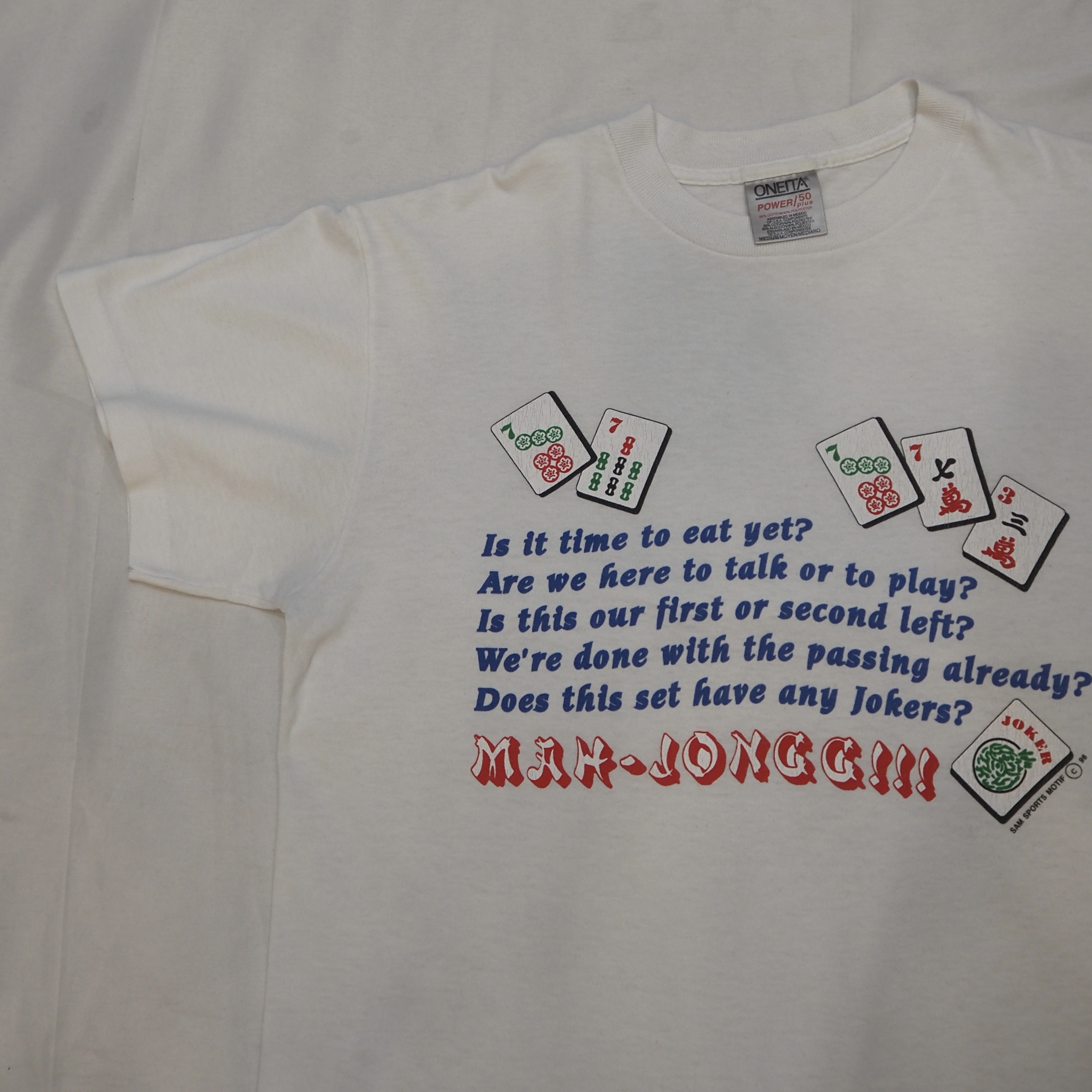 90’s Oneita 麻雀Tシャツ の画像 2