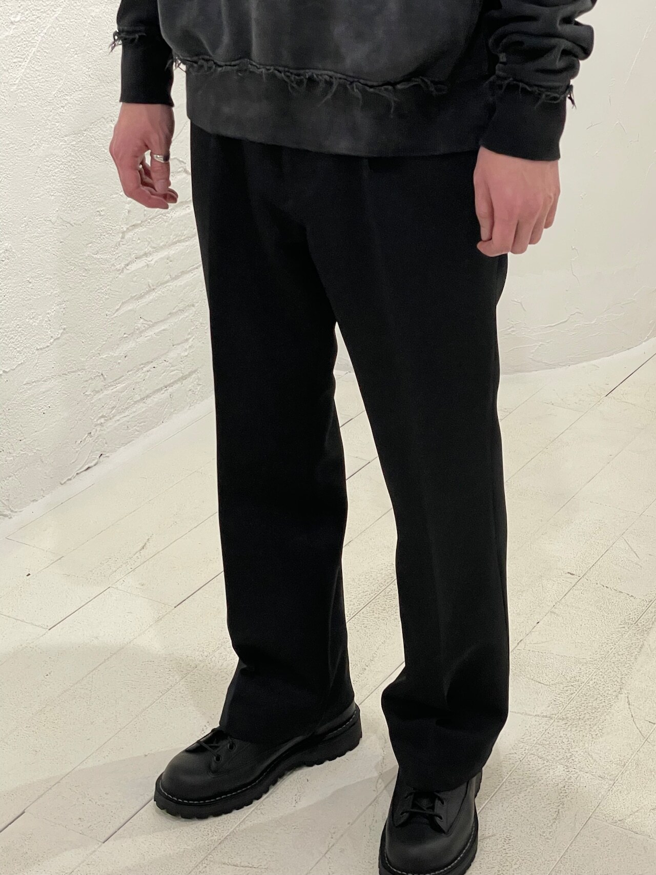 【MIYAGIHIDETAKA】Casual Slacks (BLACK) の画像 6