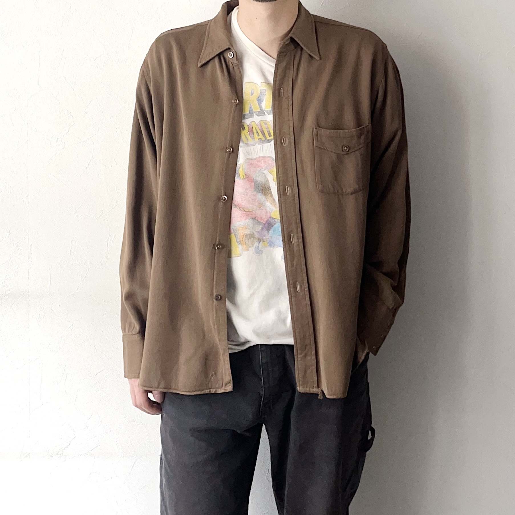 Vintage 40's【New Era OUT O' DOORS】Rayon Gabardine Shirt の画像 3