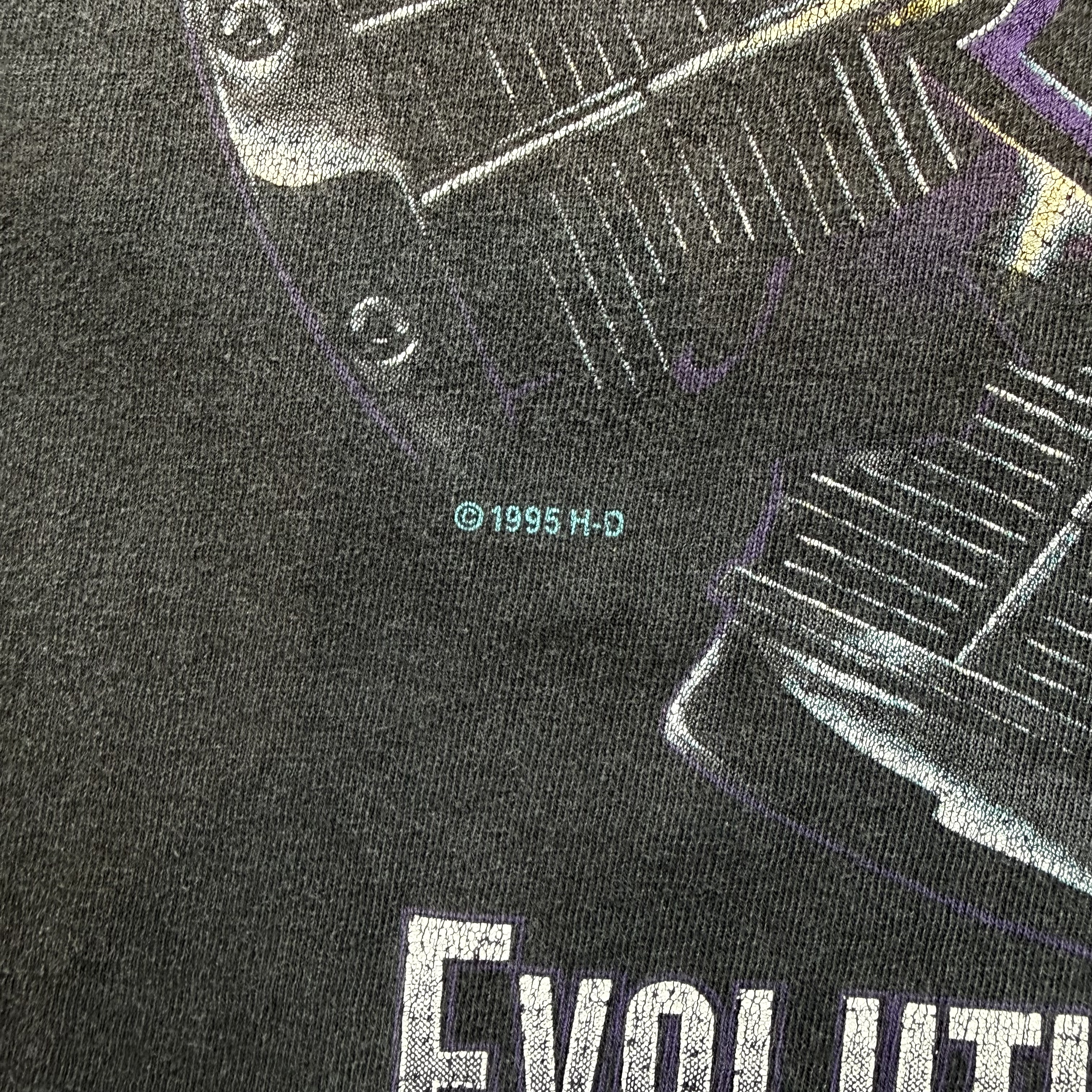 90s Harley-Davidson EVOLUTION REVOLUTION Tシャツ の画像 3