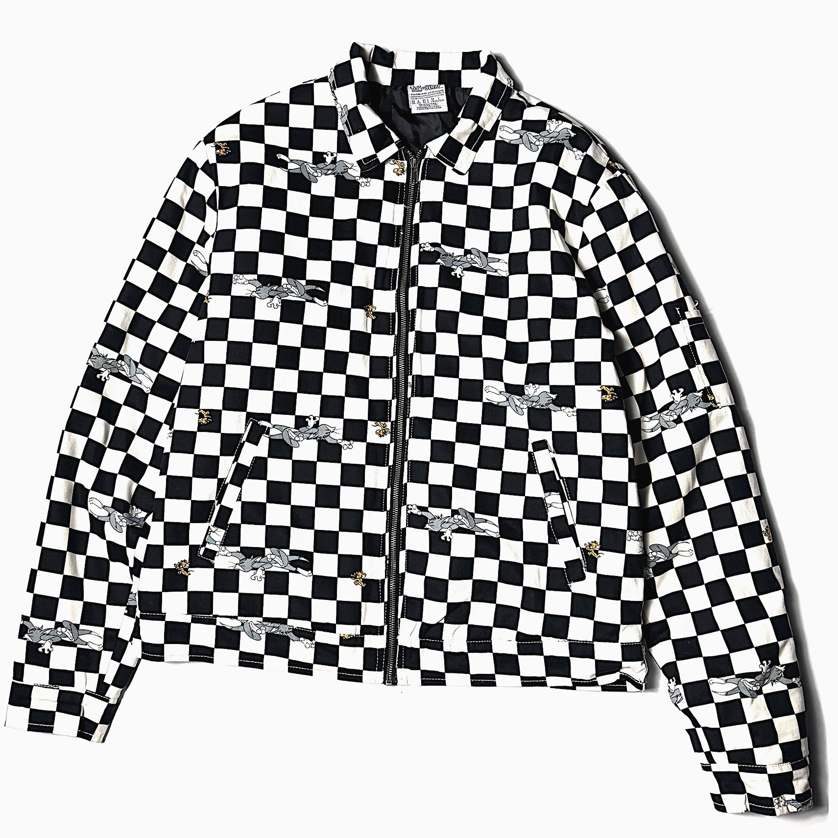 Y2K【TOM and JERRY】Check Jacket