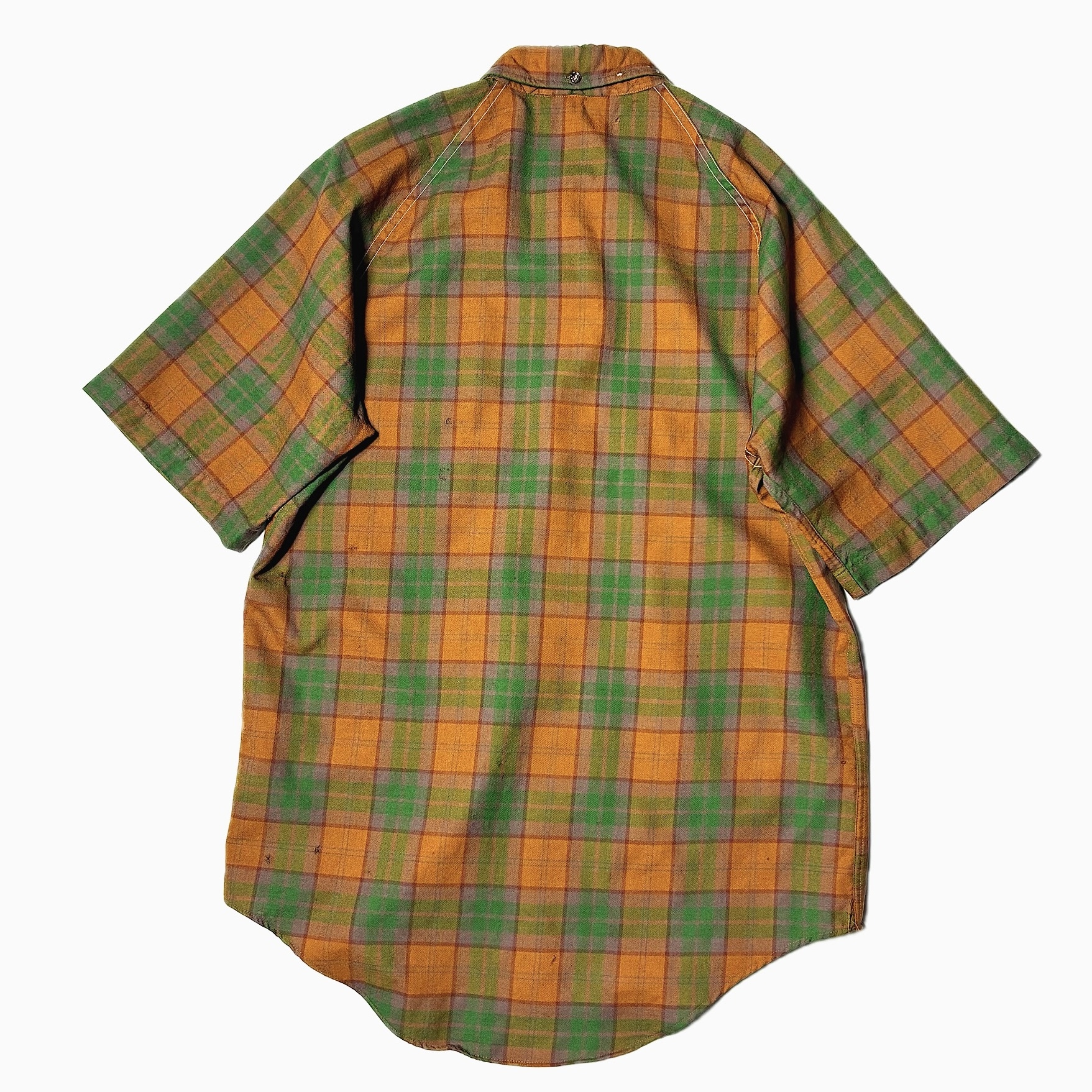 Vintage 60's【TOWNCRAFT】Short Sleeve Check Shirt の画像 2