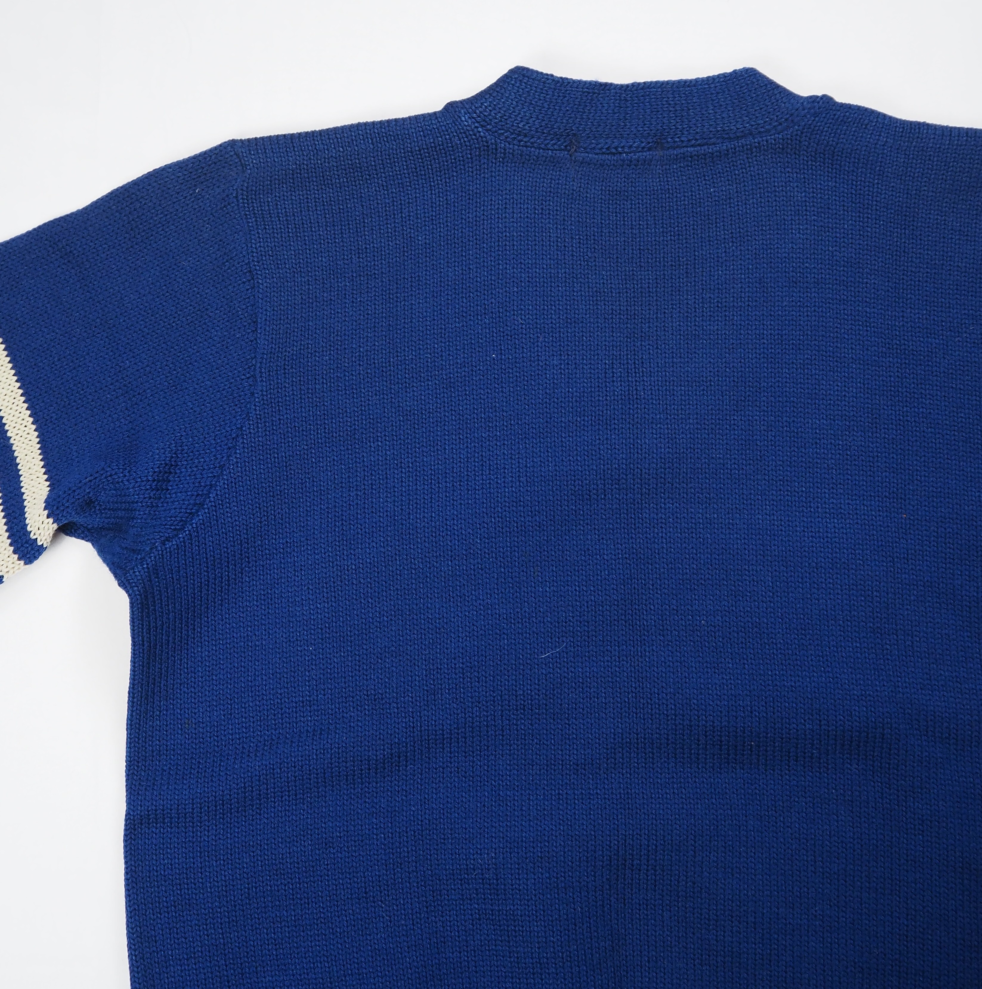 【9/23 20:00入荷】40's ウールニット ブルー×ホワイト の画像 14