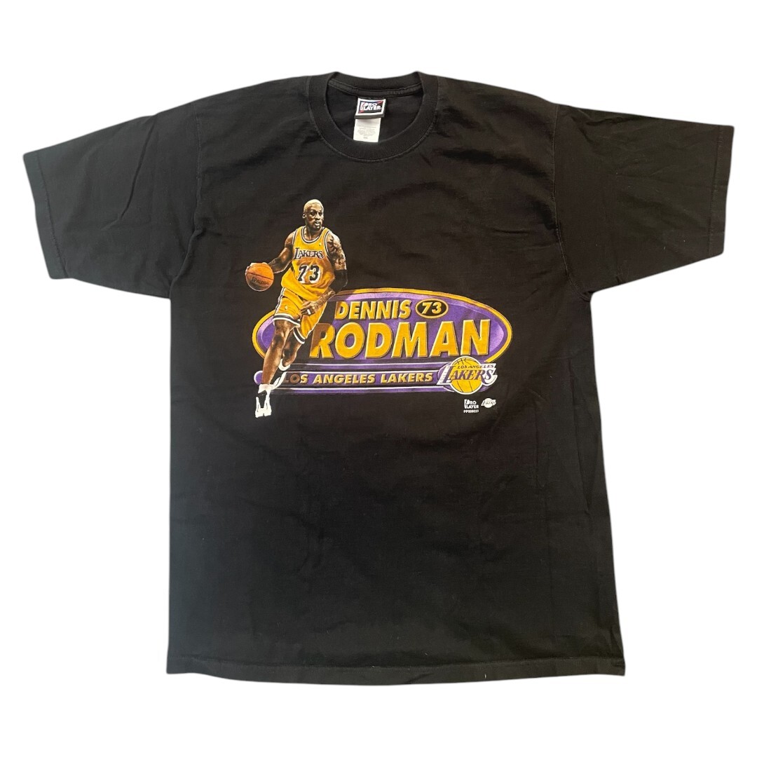 【Dennis Rodman】デニス・ロッドマン 90~00’s NBA ロサンゼルス・レイカーズ プリントTシャツ L