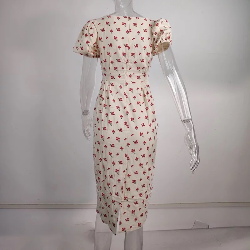 予約 サマーチェリーワンピース Mapretty