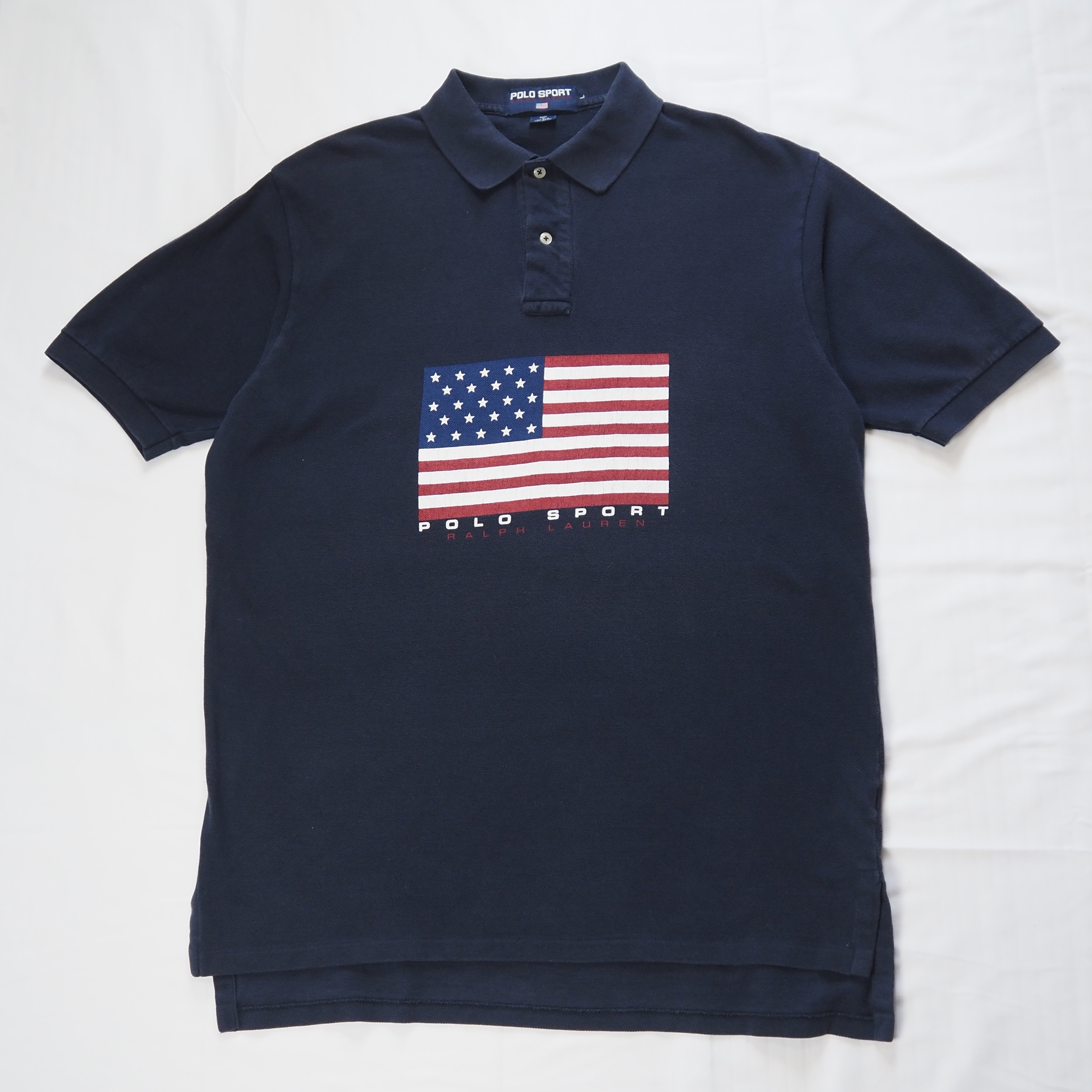 90’s Polo Sports ポロシャツ 星条旗 Lサイズ