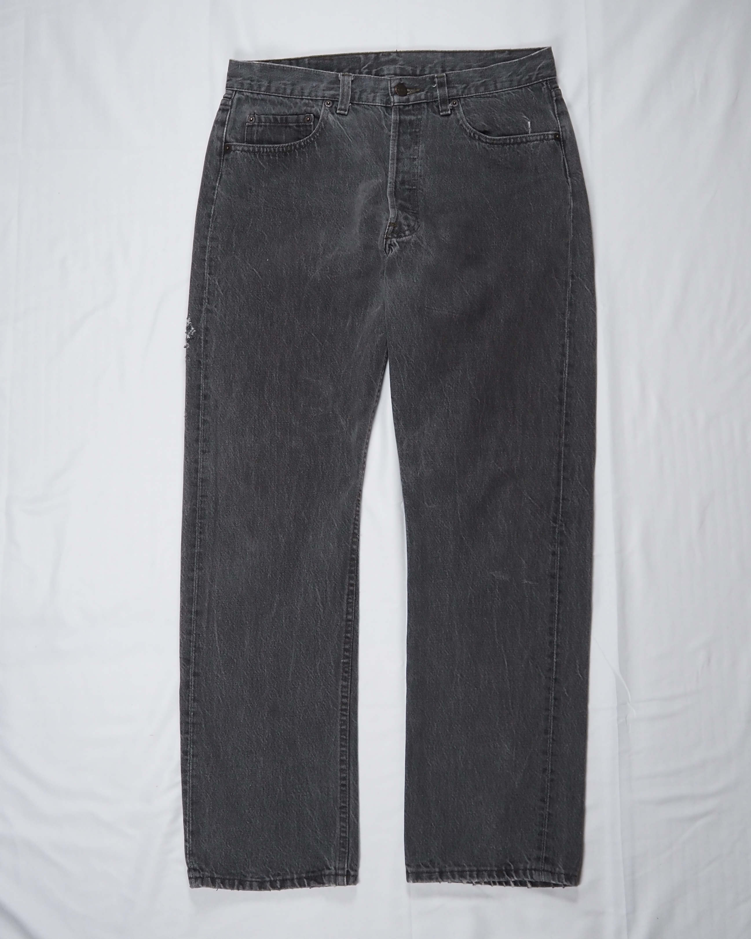 80’s Levi’s 501 先染めブラックデニム 実寸32×29 ゴールデンサイズ！ の画像 2