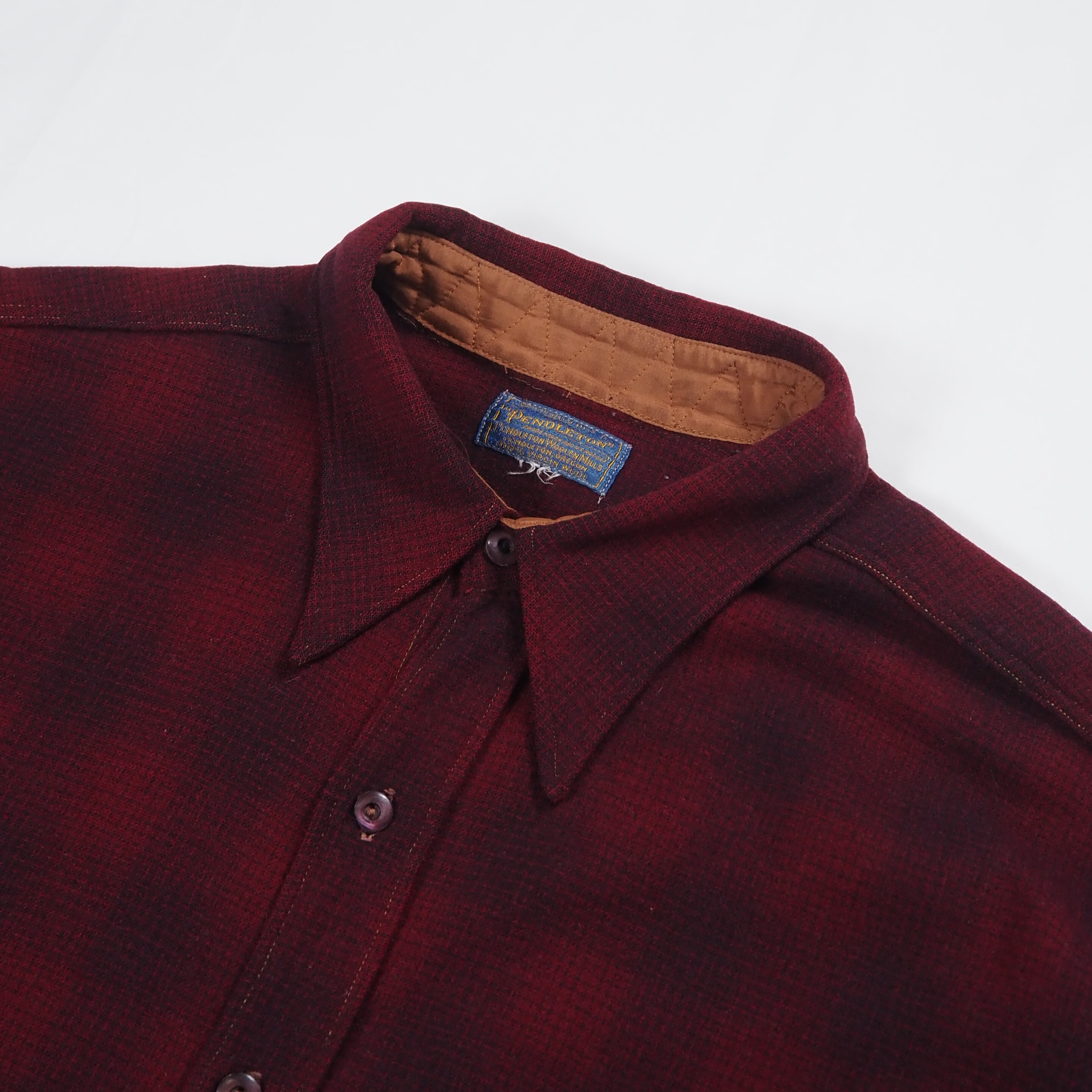 【9/23 20:00入荷】40's〜 Pendleton ウールシャツ シャドーチェック の画像 3