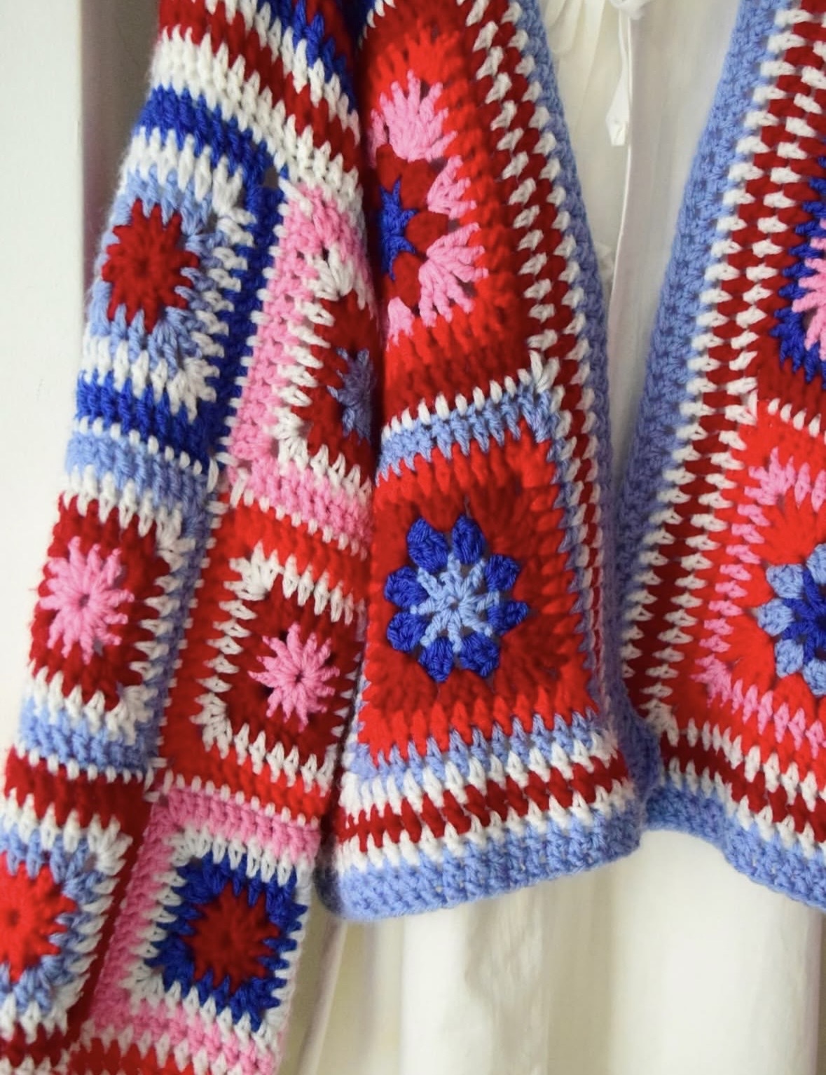 Crochet granny square cardigan