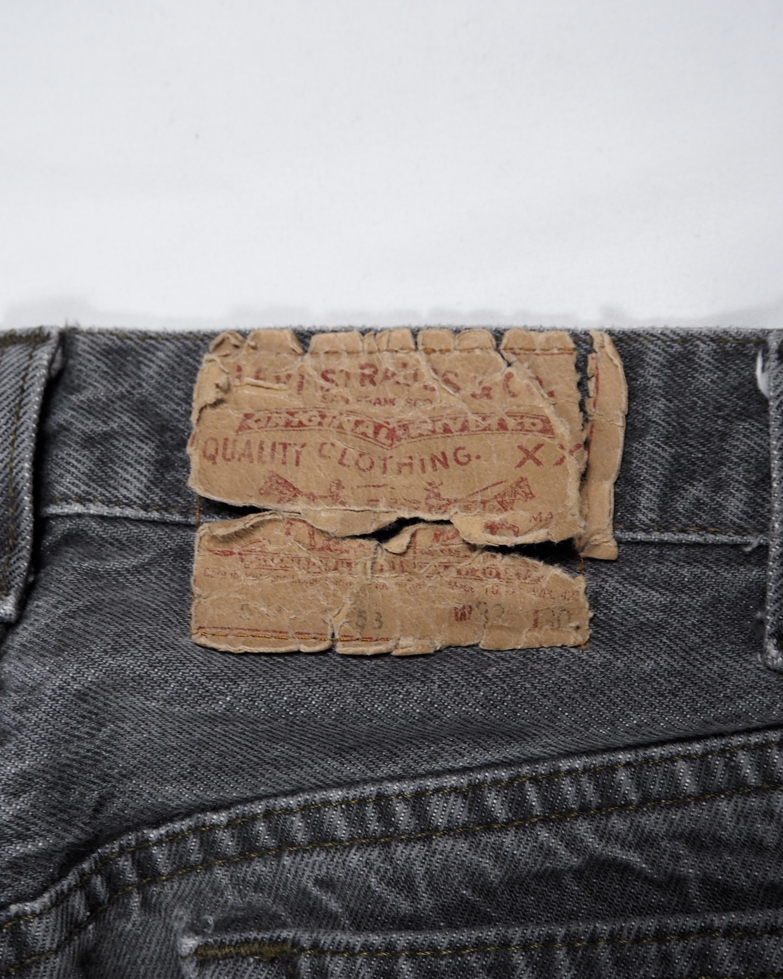 80’s Levi’s 501 先染めブラックデニム 実寸32×29 ゴールデンサイズ！ の画像 17
