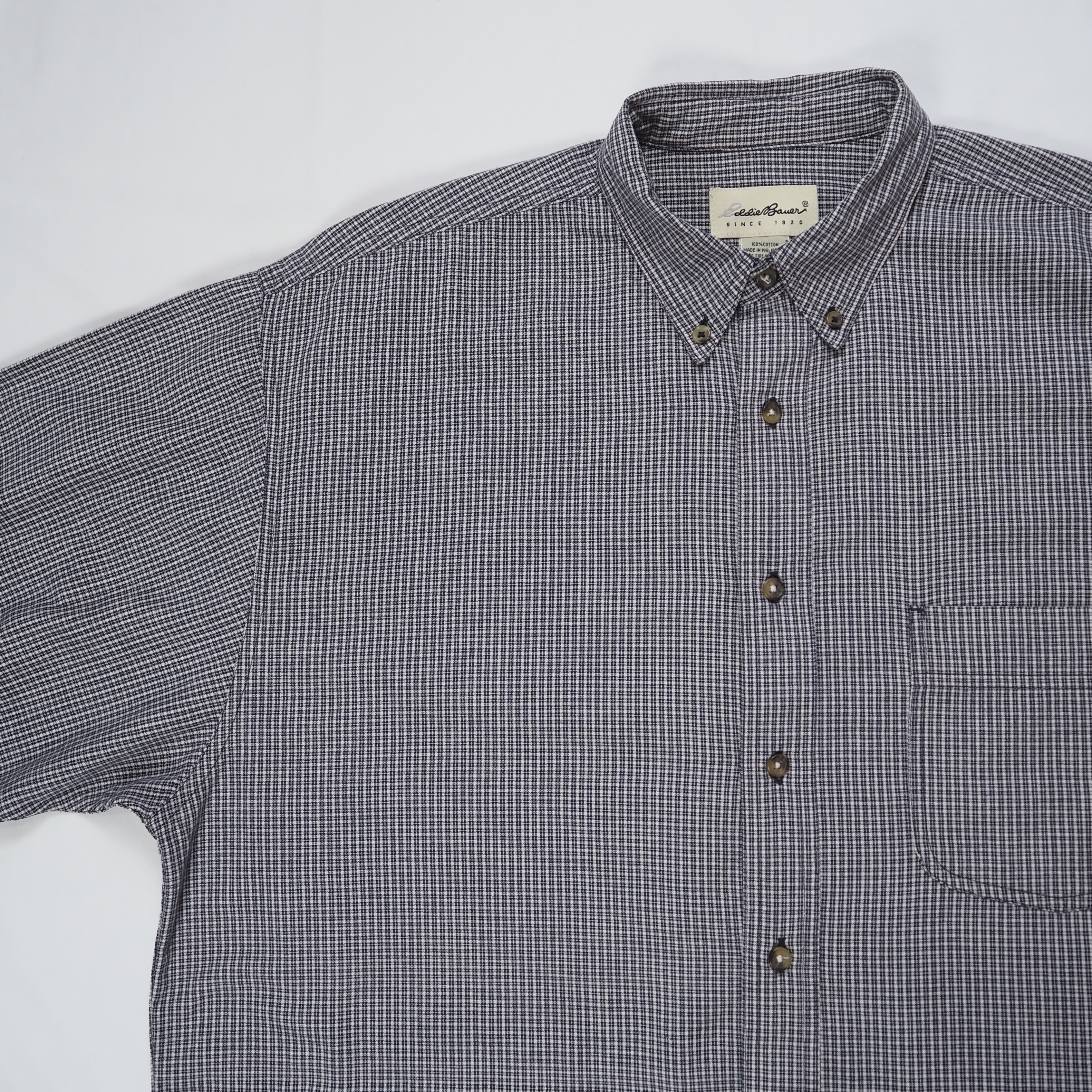 90’s Eddie Bauer コットンシャツ Lサイズ の画像 6