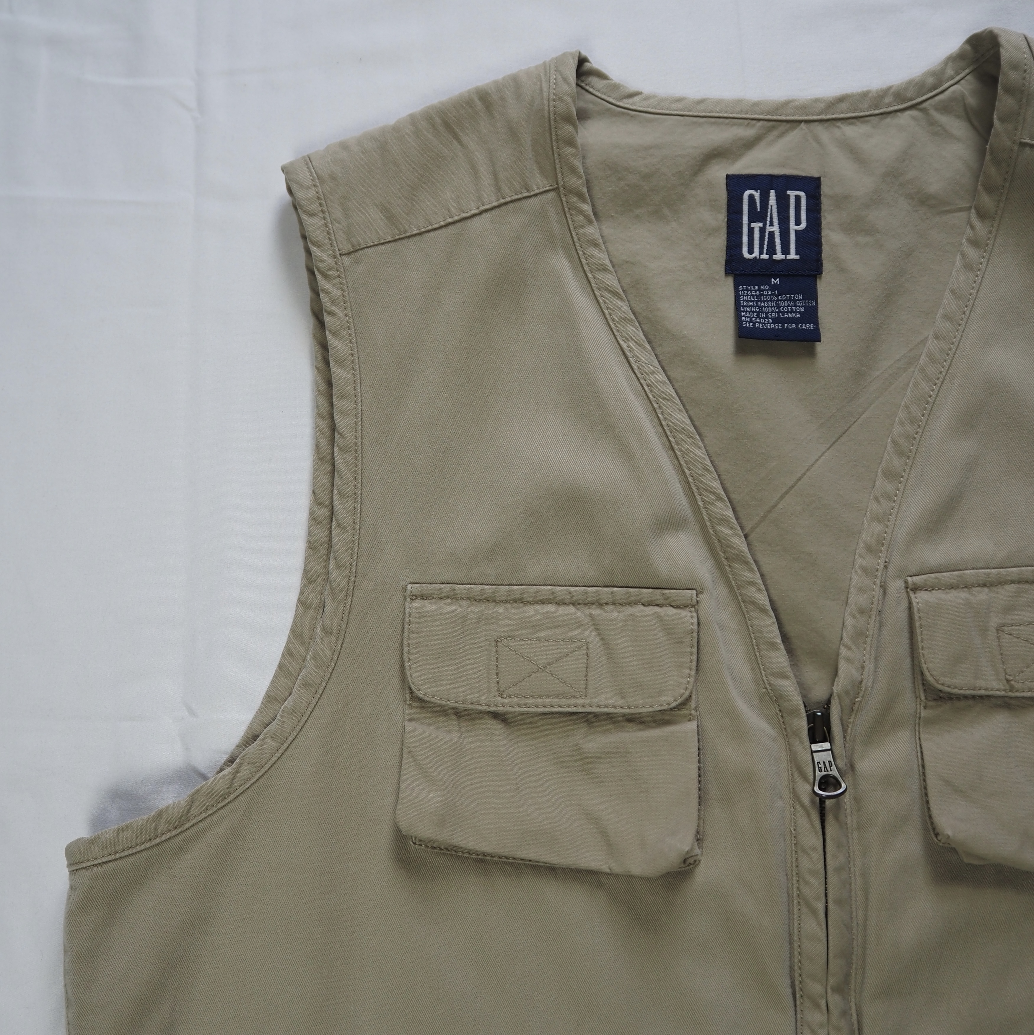 90’s OLD GAP ベスト Mサイズ ベージュ の画像 3