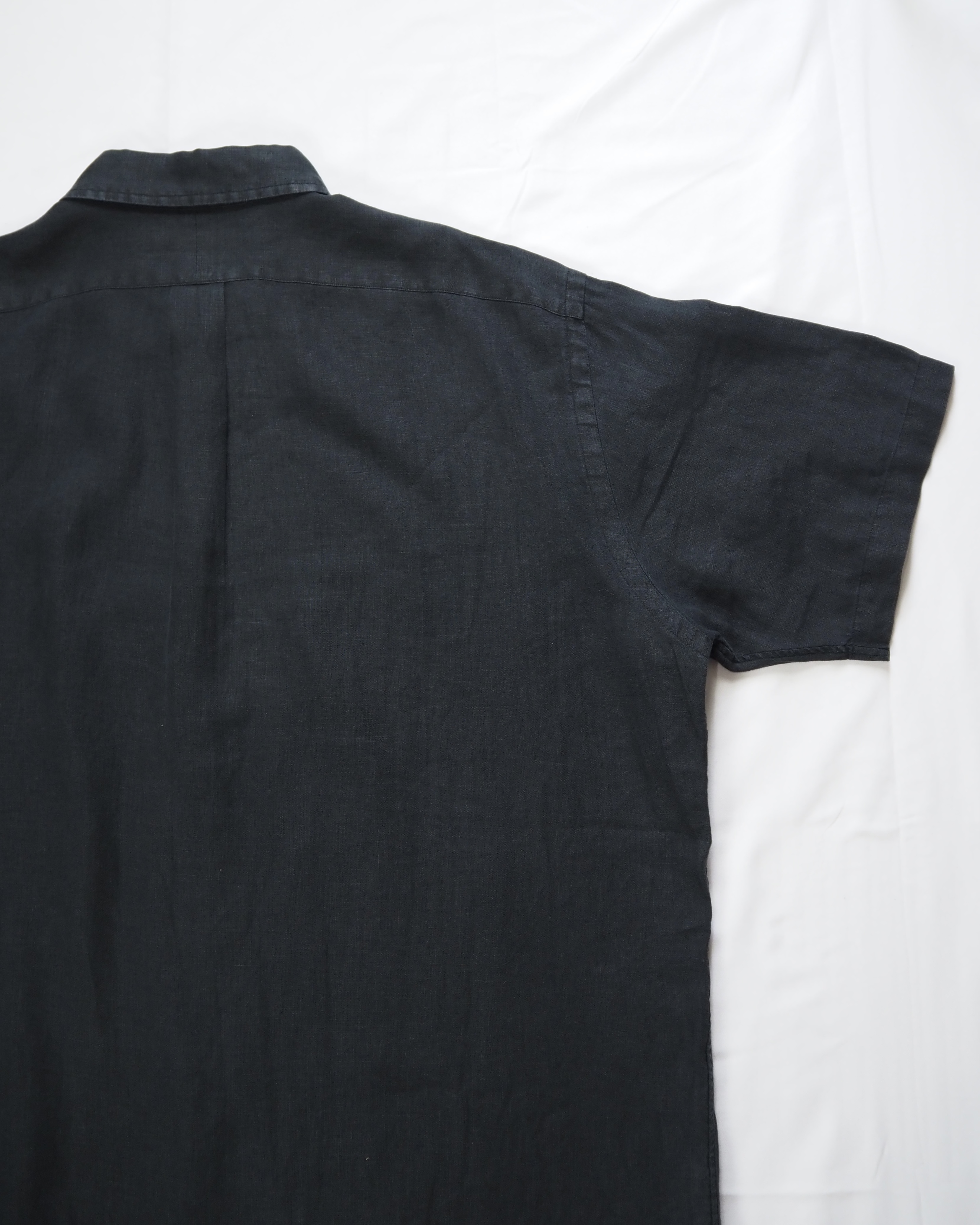 90’s Ralph Lauren リネンシャツ XL ブラック の画像 13