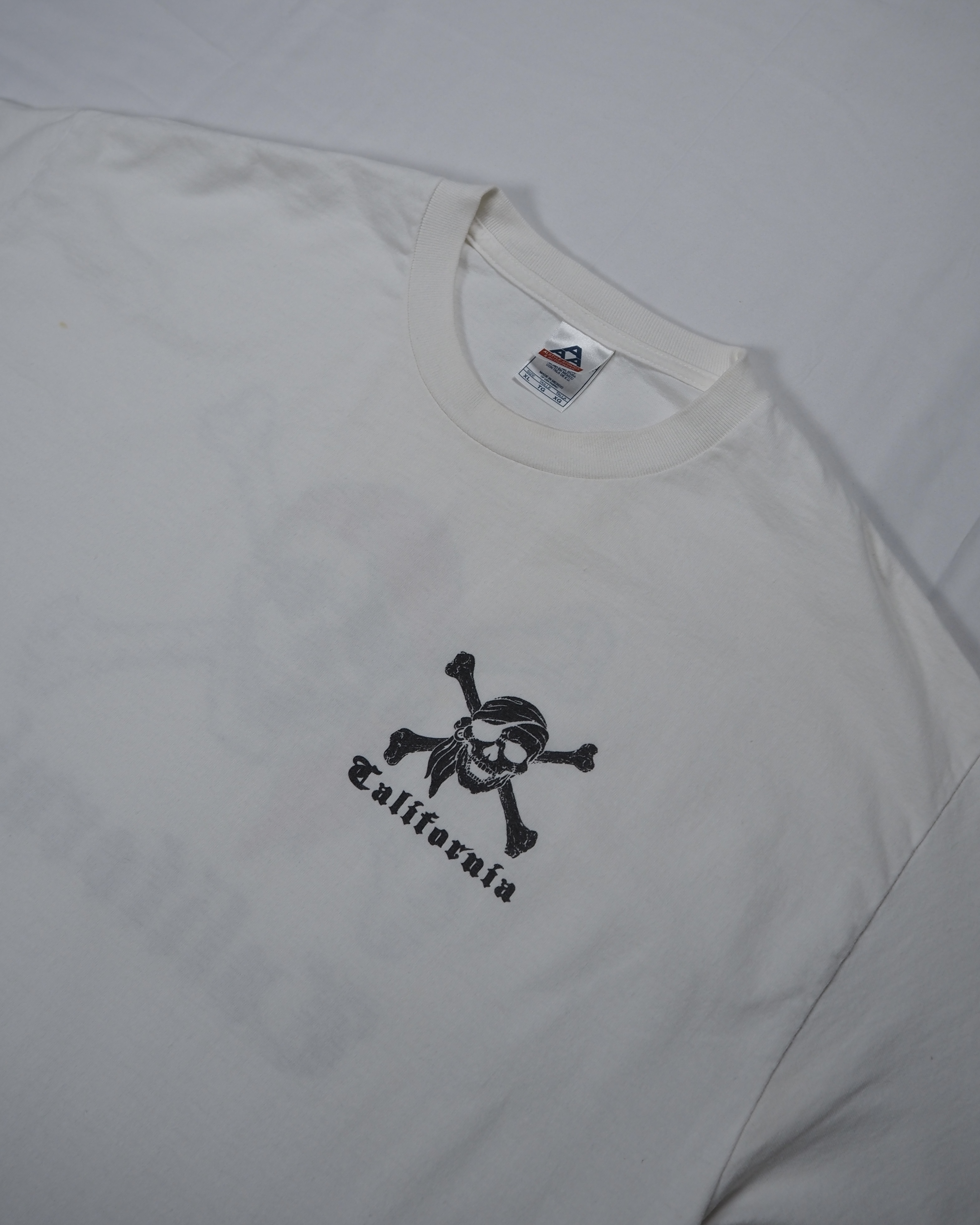 【VCM入荷】00’s プリントTシャツ スカルプリント☠️ カリフォルニア XL の画像 9