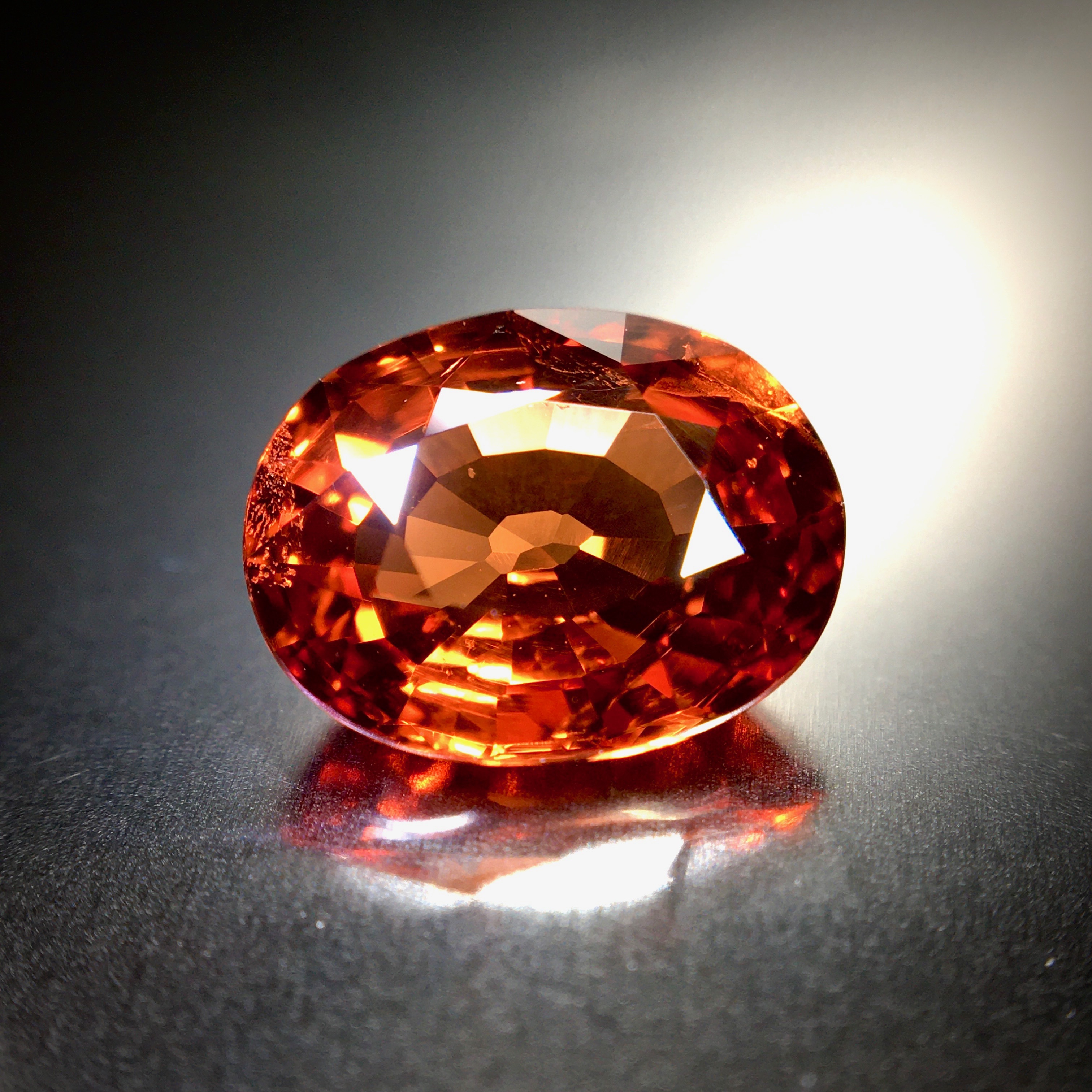 最も美しい オレンジ色 3ct Up 天然 マンダリンガーネット ルース Frederick S Gems Jewelry