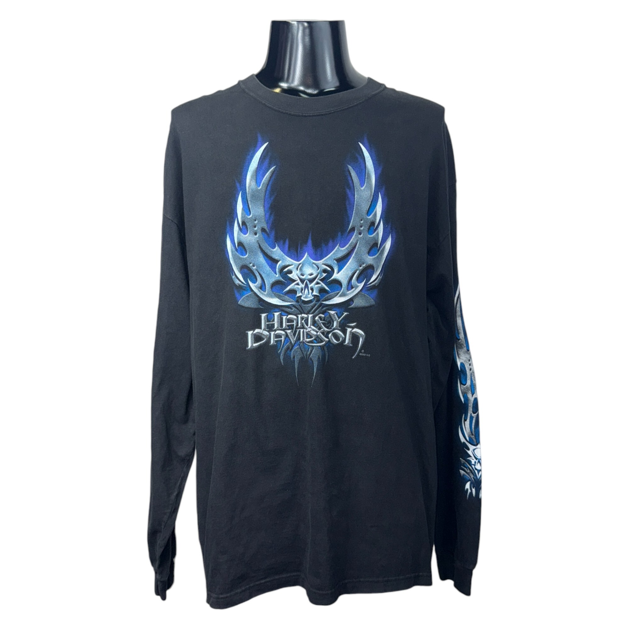 【HARLEY DAVIDSON】ハーレーダビッドソン 2002コピーライト ロングTシャツ XL