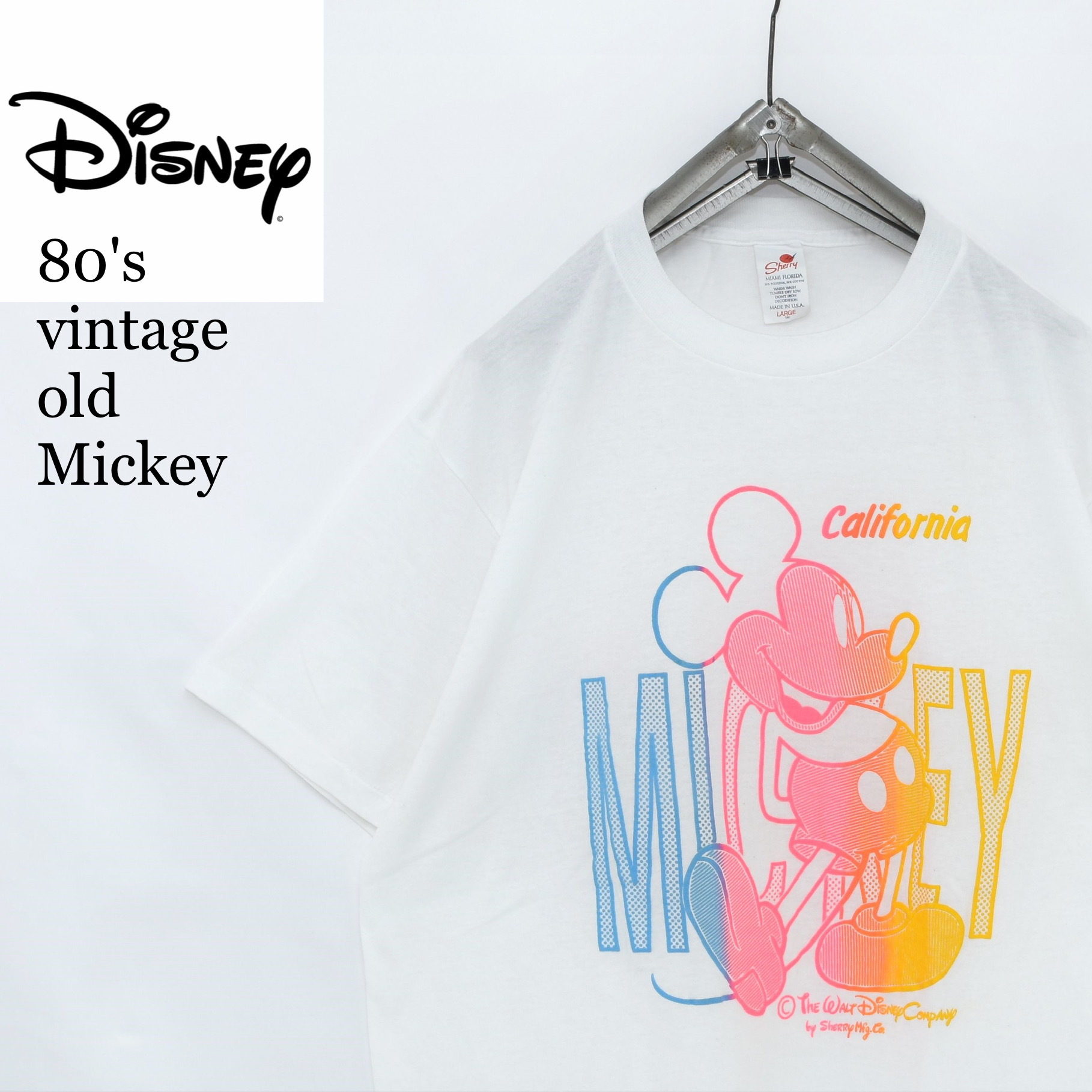 Vintage Sherryタグ Usa製 ミッキー 発泡プリント Tシャツ ビンテージ シェリータグ 古着屋 Grin Days Memory 公式 古着通販 オンラインストア Vintage Sherryタグ Usa製 ミッキー 発泡プリント Tシャツ ビンテージ シェリータグ 古着屋 Grin Days Memory 公式 古着通販 オンラインストア