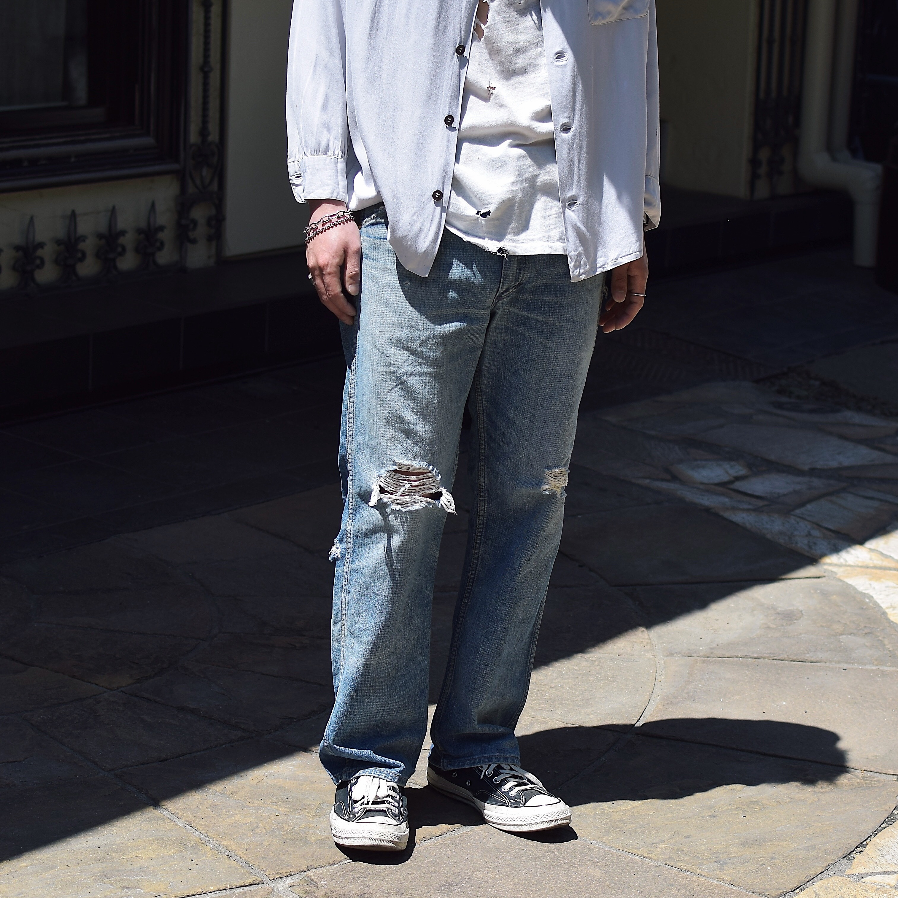 Vintage 50's【Wrangler】11MWZ Grunge Denim Pants の画像 3