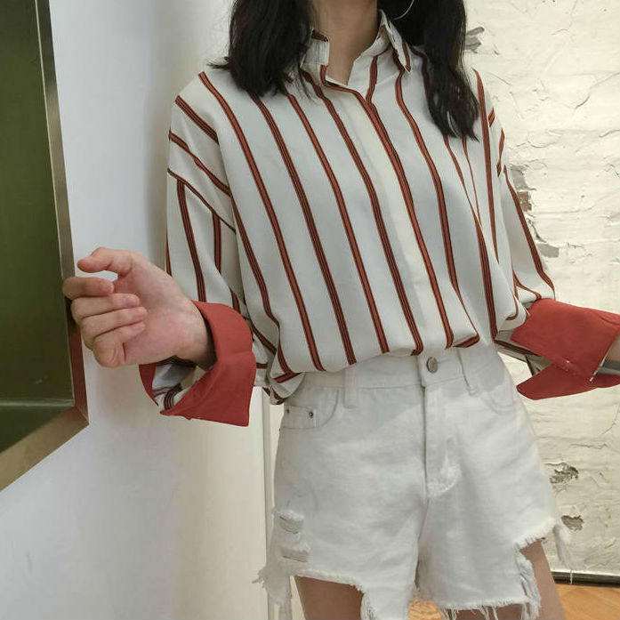 オーバーサイズ ストライプ柄シャツ 韓国レディースファッション通販 Keatc ケット シー オーバーサイズ ストライプ柄シャツ 韓国レディースファッション通販 Keatc ケット シー