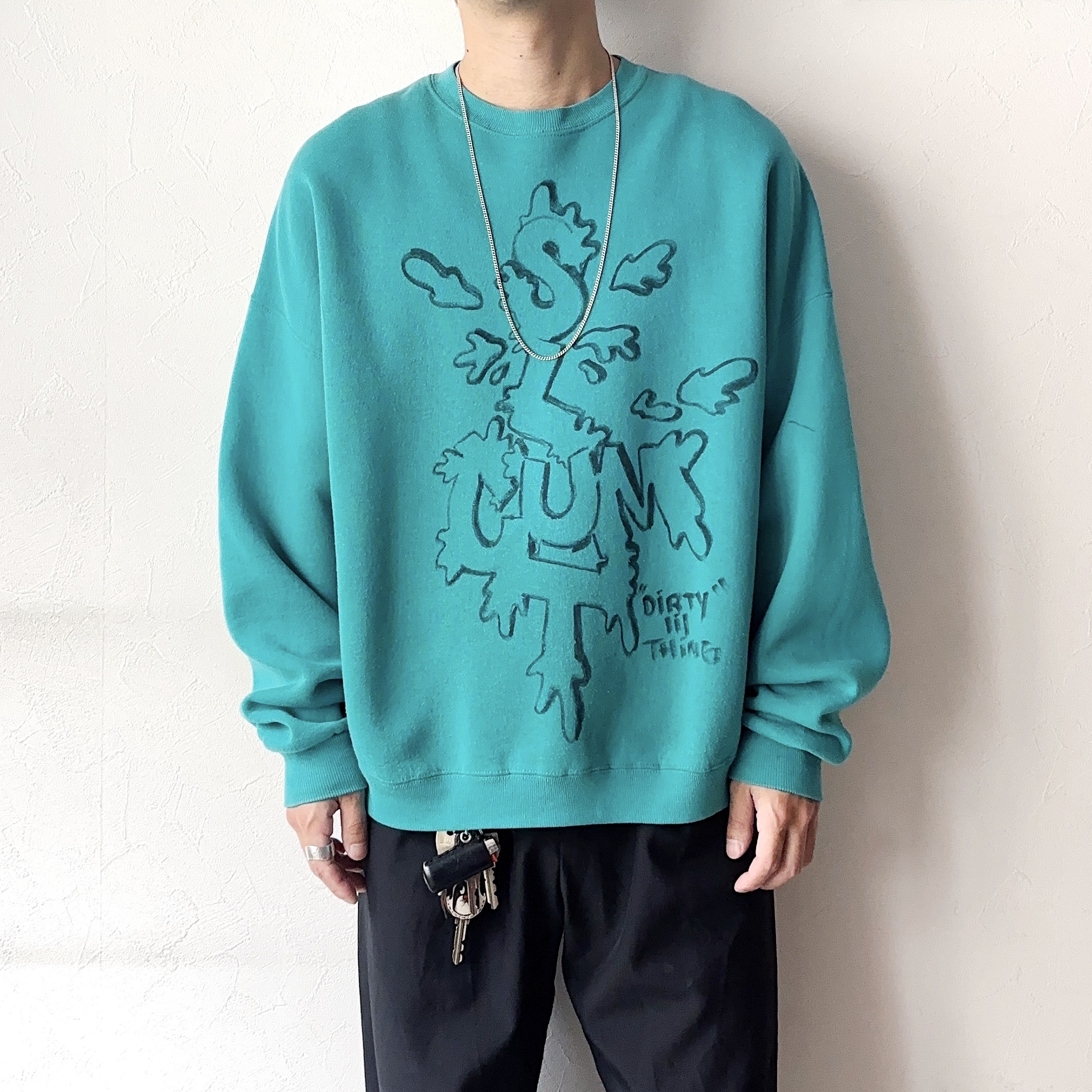 Vintage 90's【CHEETAH】"DIRTY THING" Painted Sweat の画像 3
