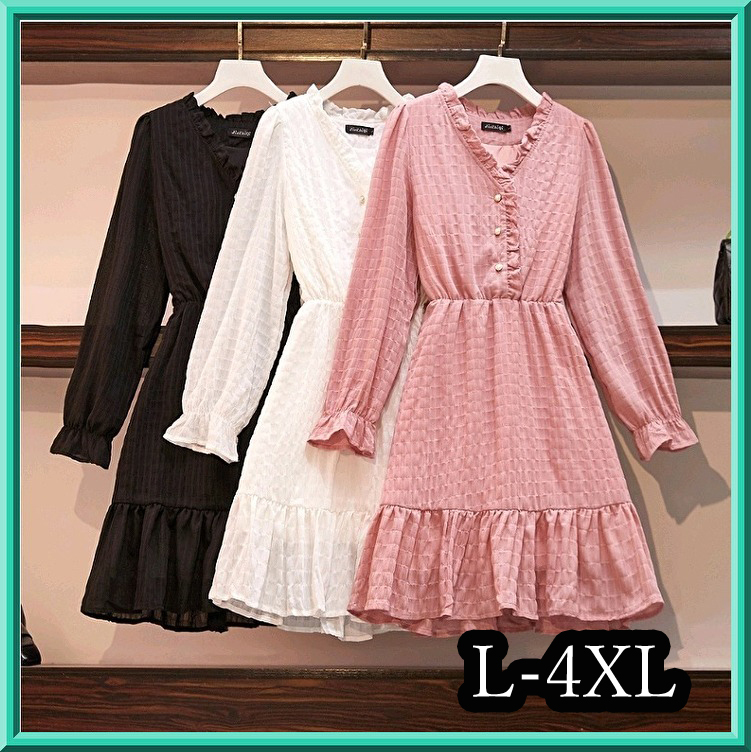 Xl 4xl 春新作 ガーリーワンピース Wanpi95 大きいサイズ専門店 Rubys