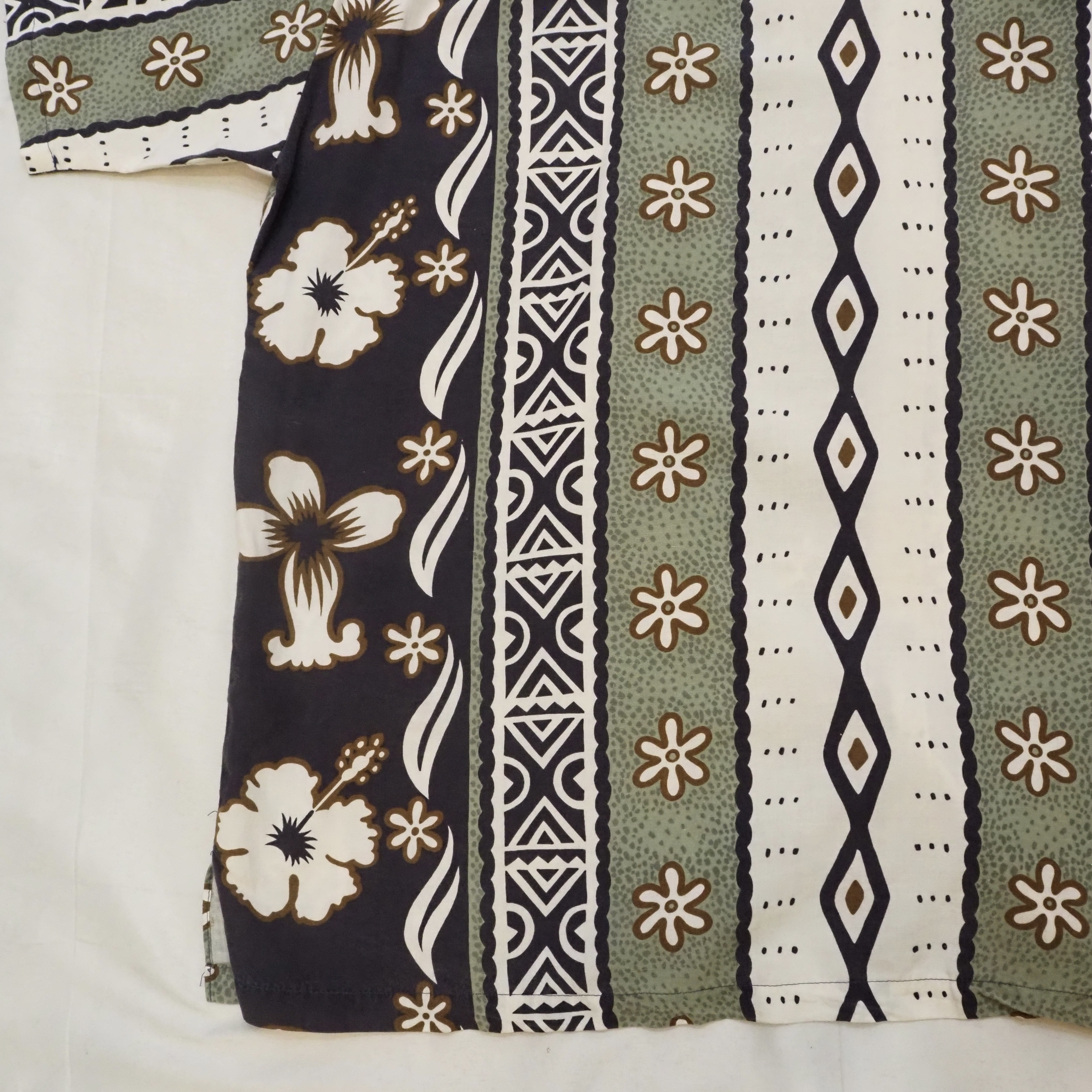 90’s Hawaiian Shirt Size L "Cotton Linen” の画像 13