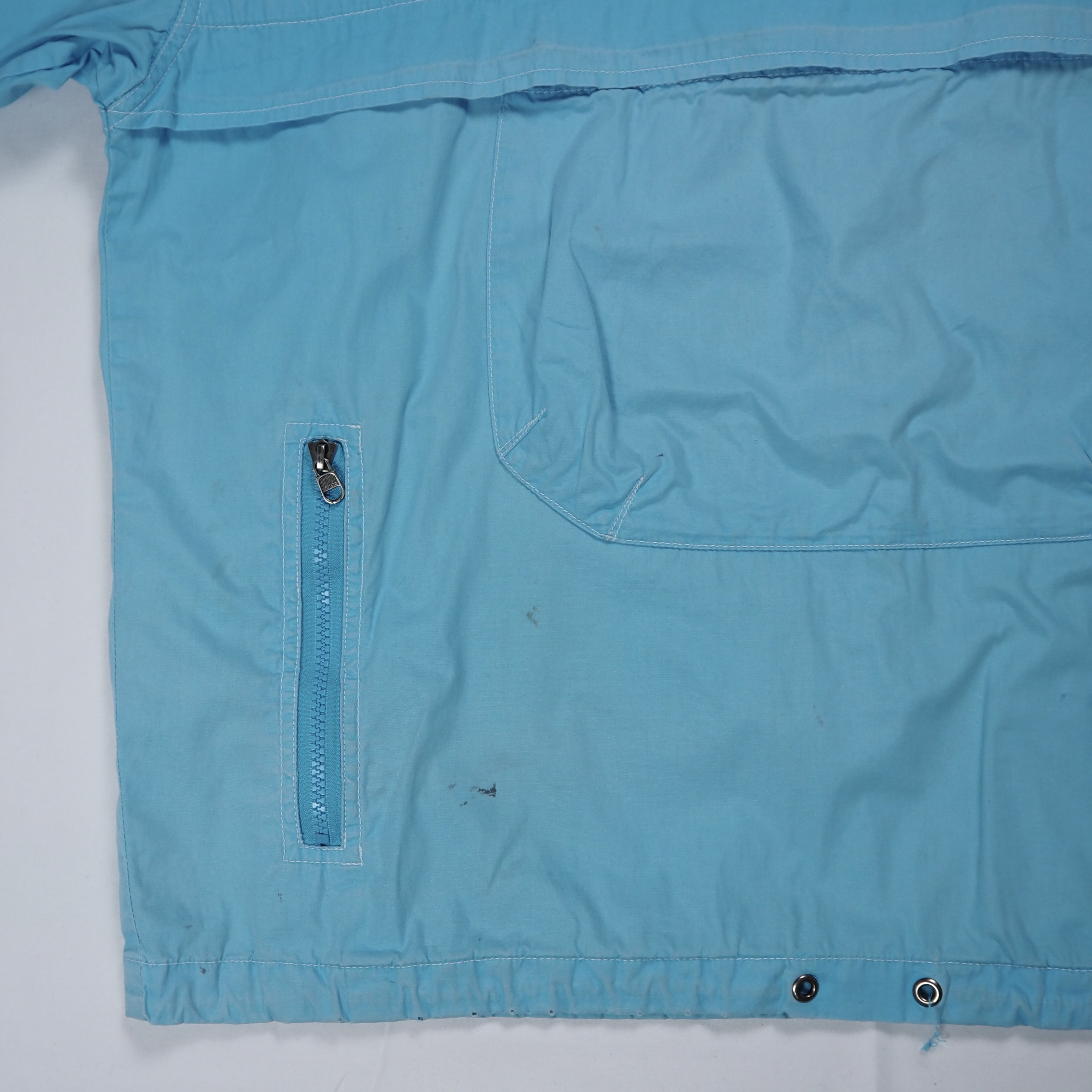 00’s OLD GAP コットンアノラックジャケット 水色 Mサイズ の画像 11